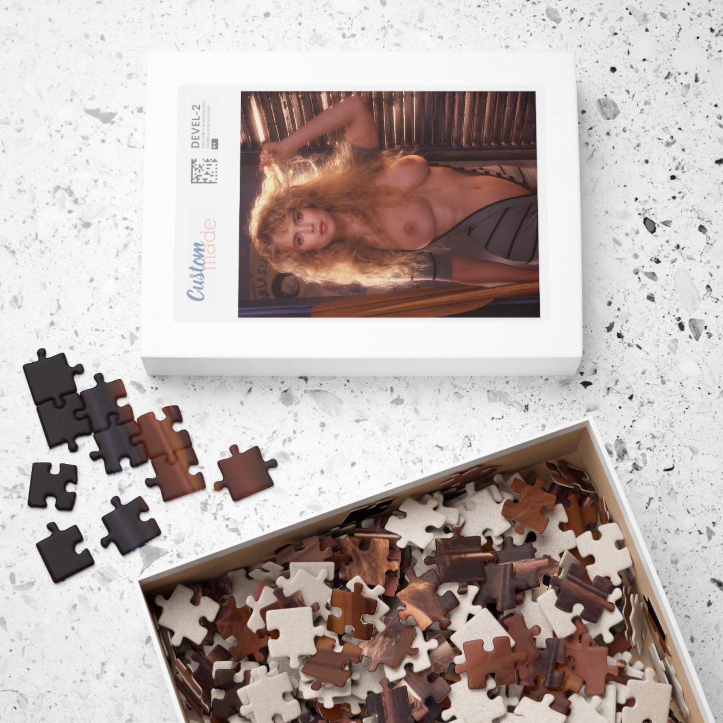 Puzzle (110, 252, 500, 1014-piece) Playboy Playmate August 1988 Helle Michaelsen