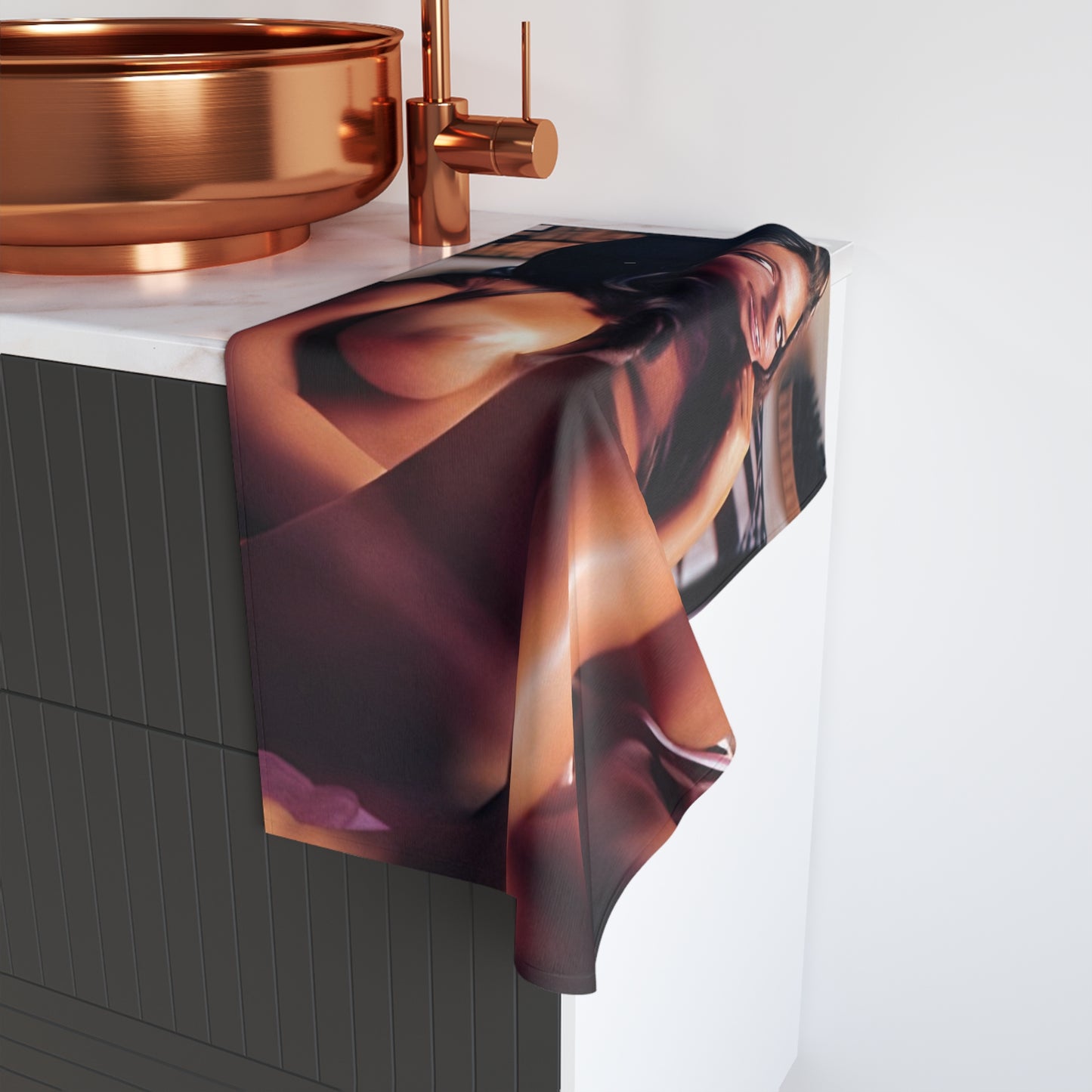 Hand Towel Playboy Playmate Cynthia Myers nude