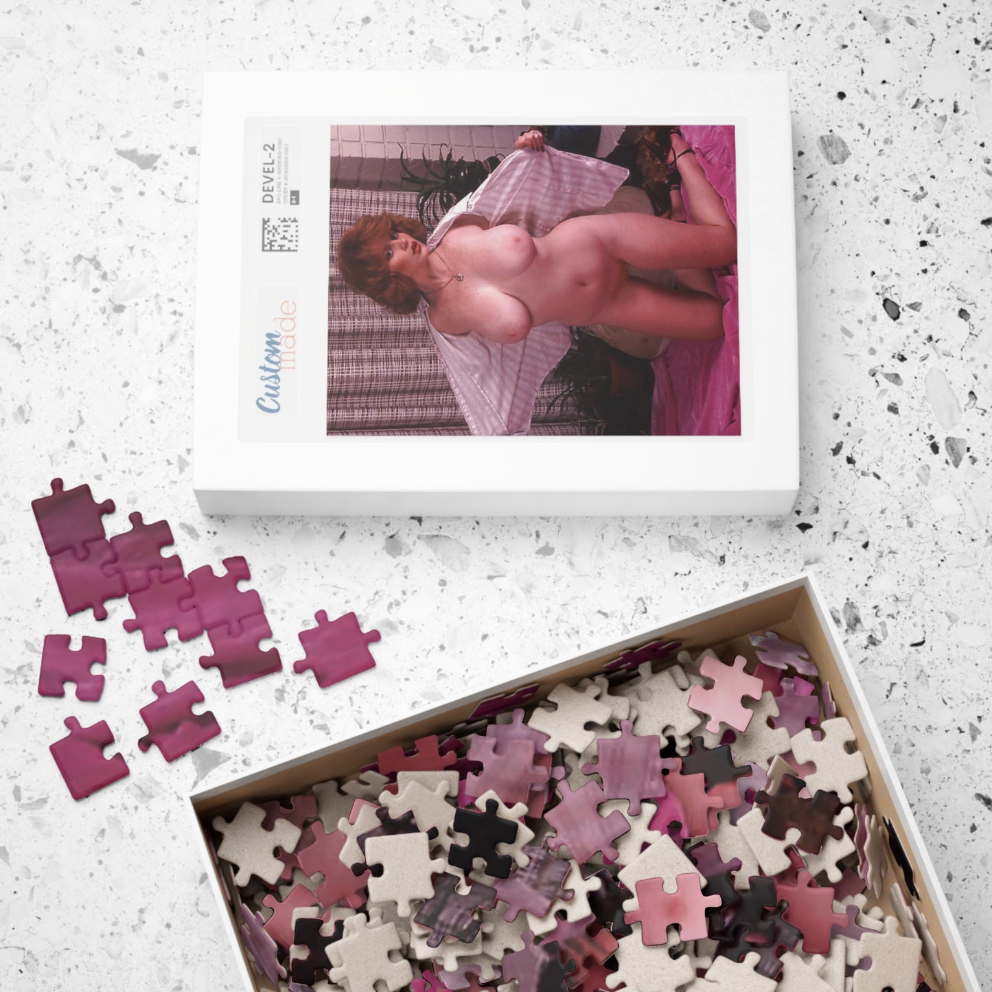Puzzle (110, 252, 500, 1014-piece) Retro Pornstar Lisa De Leeuw Nude
