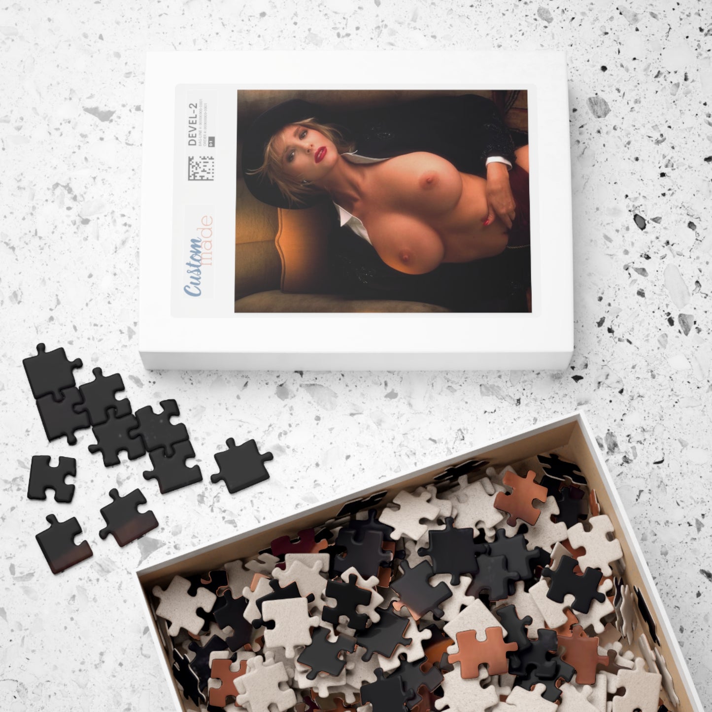 Puzzle (110, 252, 500, 1014-piece) Playboy Playmate Jan 1990 Peggy Mcintaggart