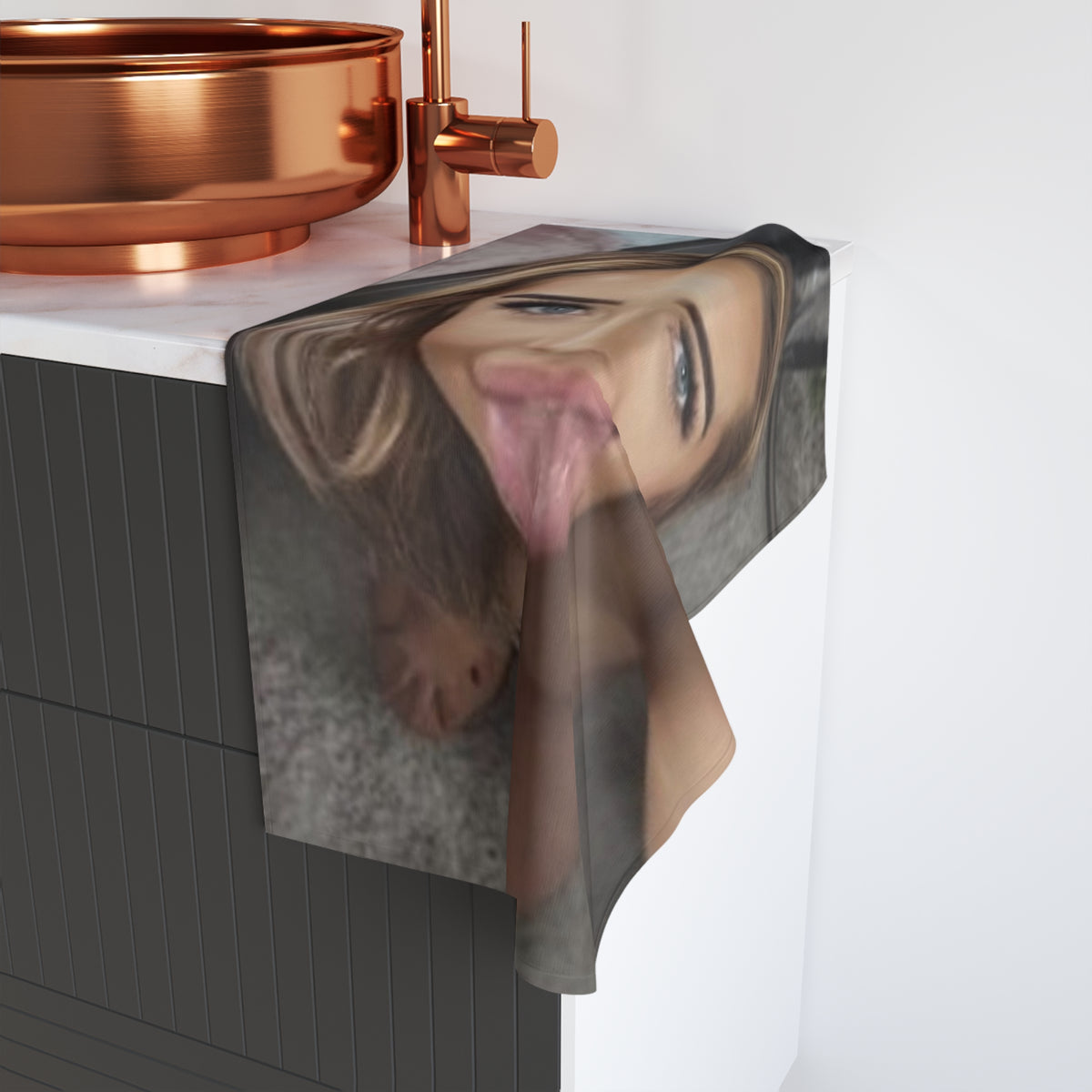 Hand Towel "Assuming the Position"