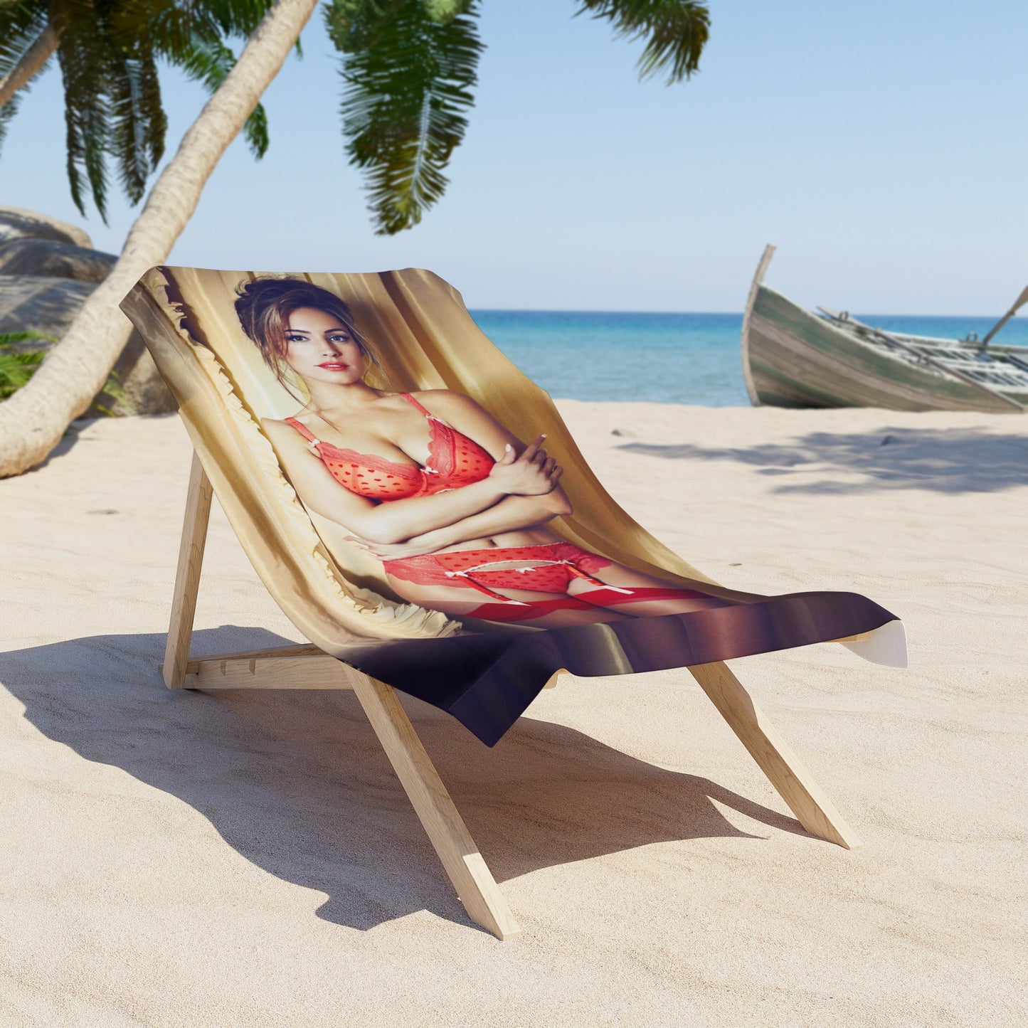 Beach Towel Kelly Brook Lingerie