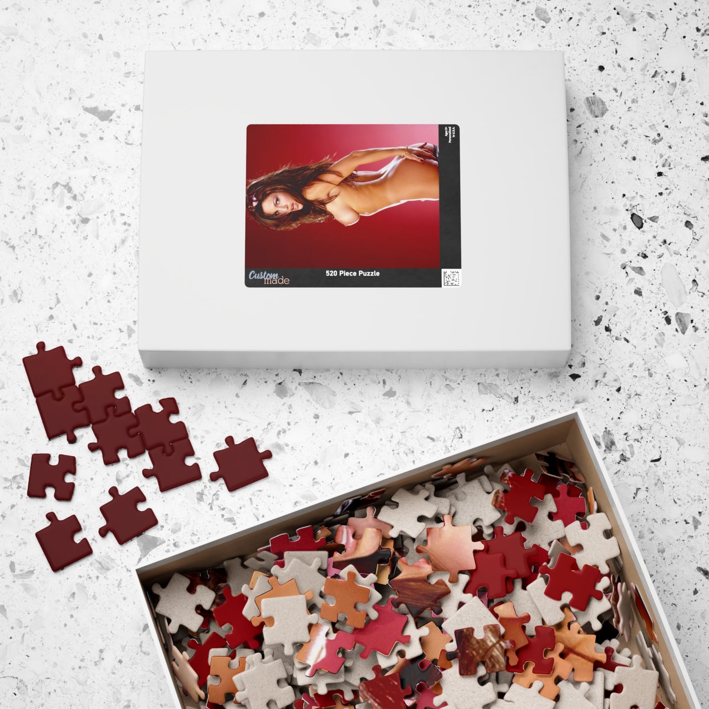 Puzzle (110, 252, 520, 1014-piece) Retro Adult Star Janine Lindenmulder Nude