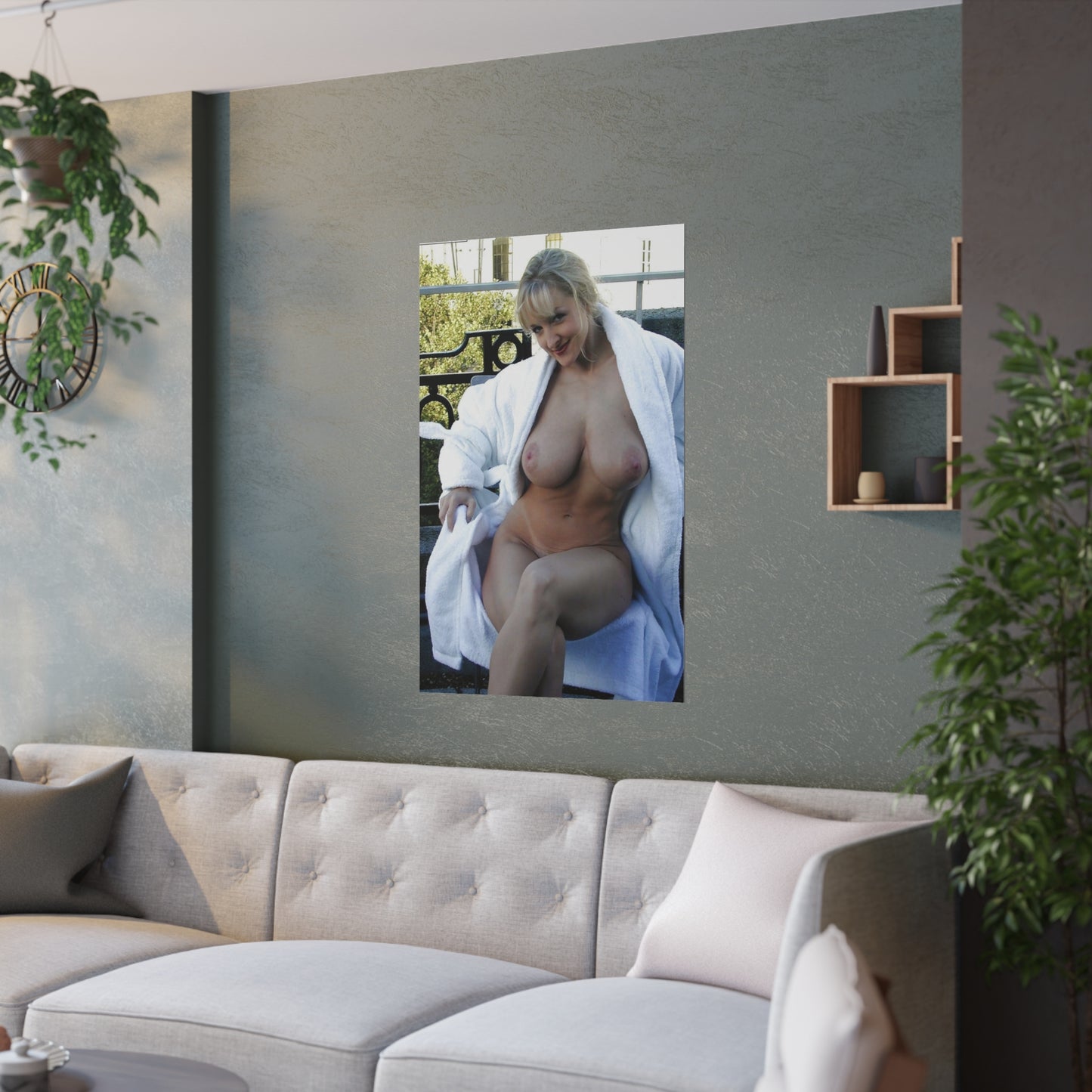 Satin Posters (210gsm) Retro Adult Star Danni Ashe Nude
