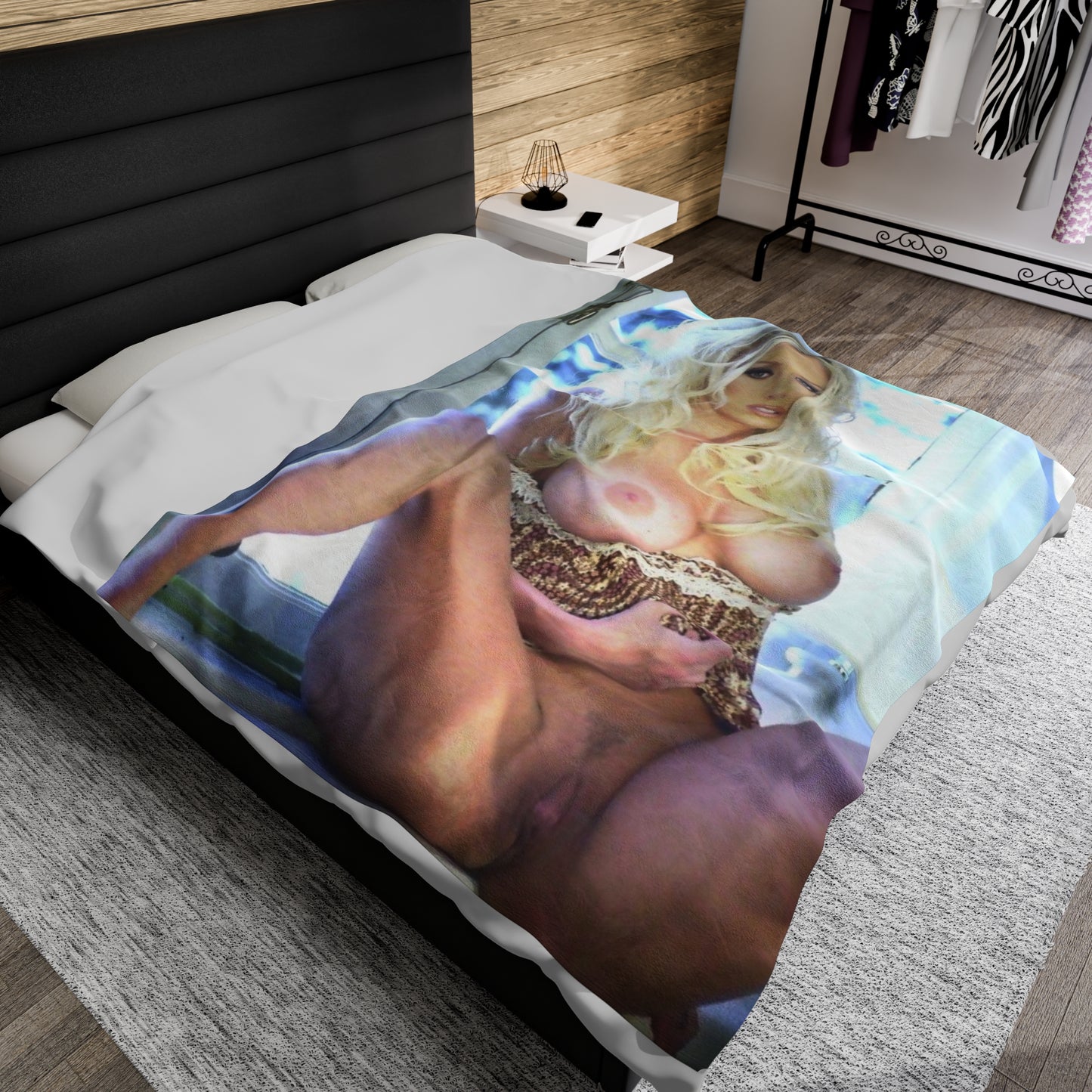 Velveteen Plush Blanket Pornstar Jenna Jameson Nude