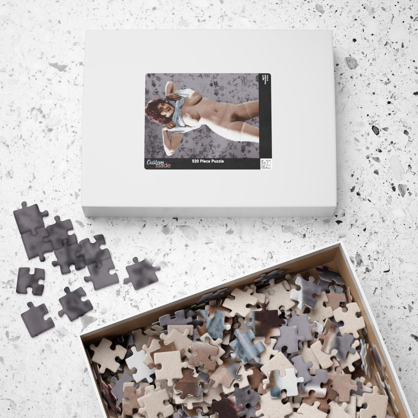 Puzzle (110, 252, 520, 1014-piece) Retro Pornstar Lisa De Leeuw Nude