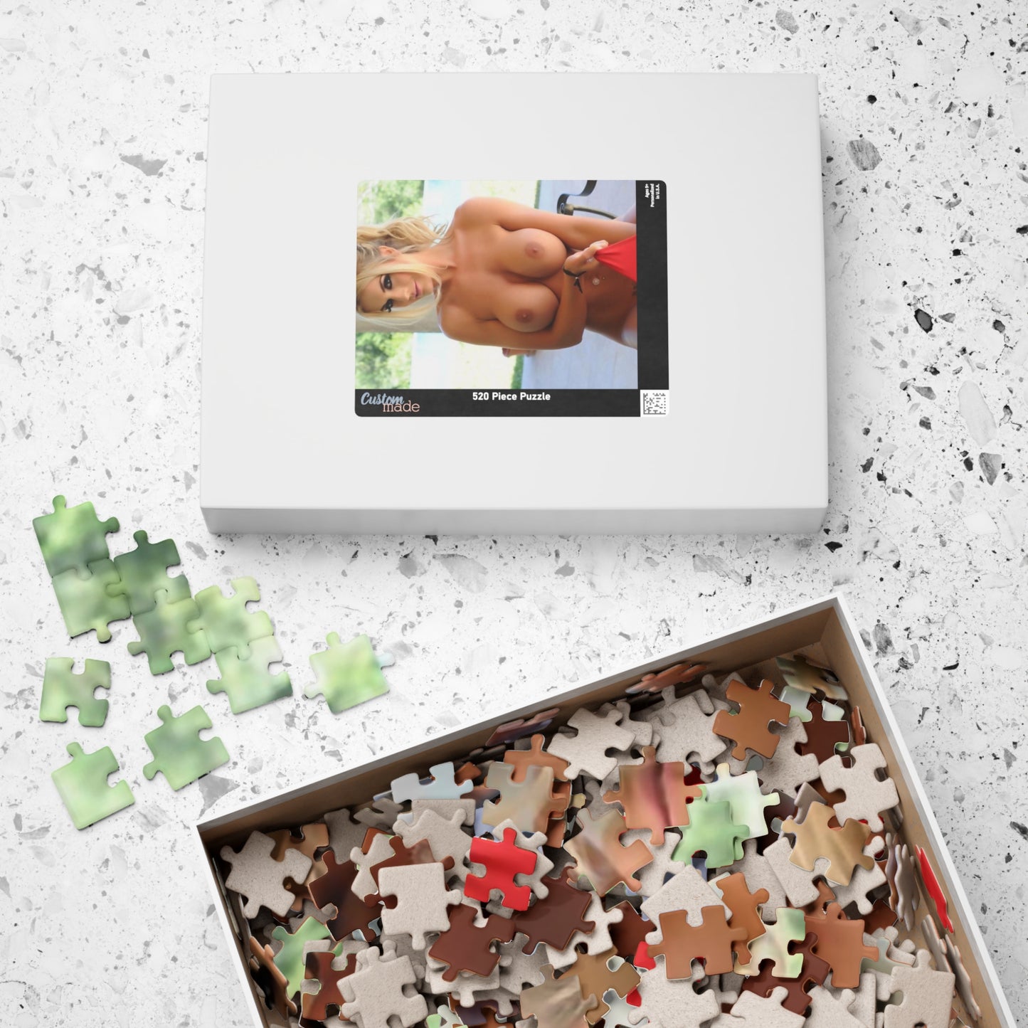 Puzzle (110, 252, 500, 1014-piece) Sexy Naked Blonde