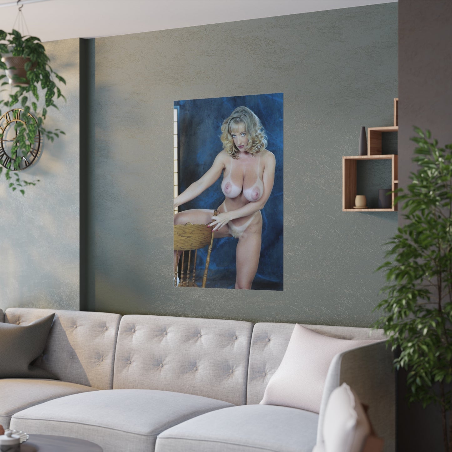 Satin Posters (210gsm) Retro Adult Star Danni Ashe Nude