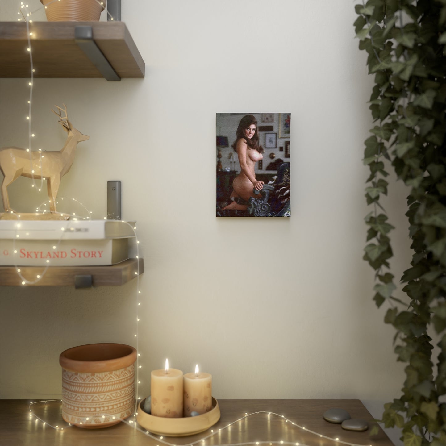 Canvas Photo Tile Playboy Playmate Cynthia Myers Nude