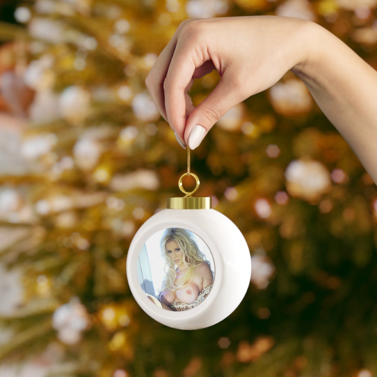 Christmas Ball Ornament Pornstar Jenna Jameson Nude