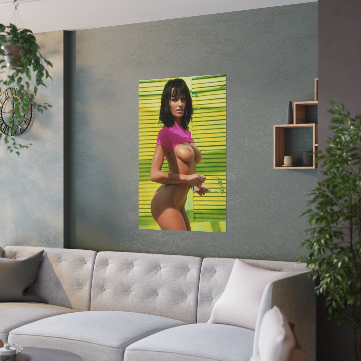 Satin Posters (210gsm) Retro Pornstar Anita Blond