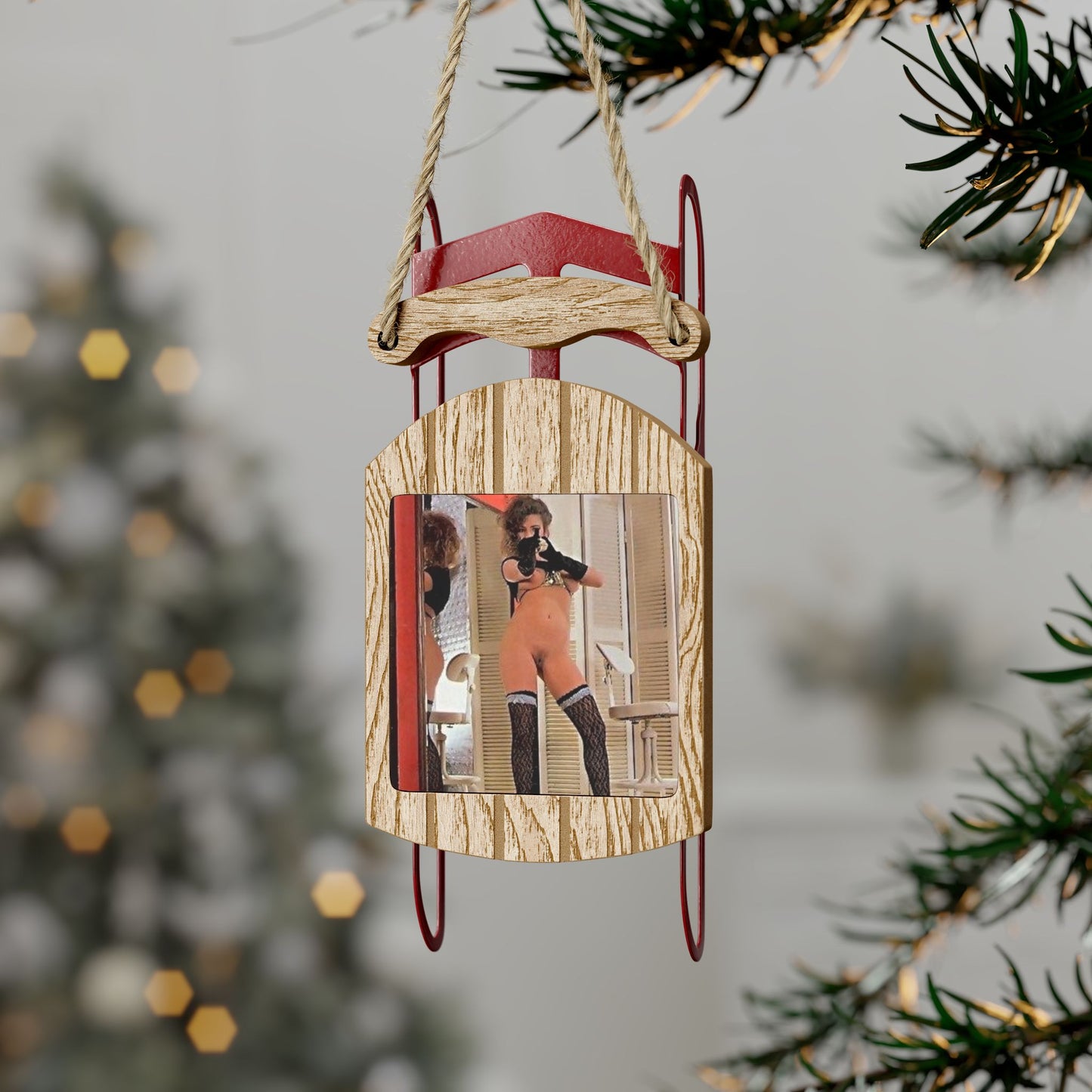 Sled Ornaments Traci Lords Nude