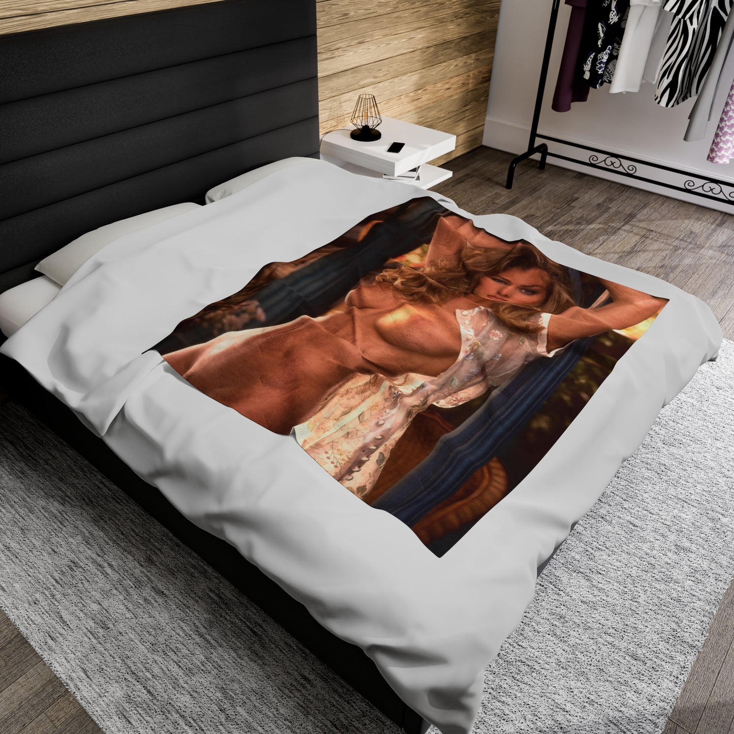 Velveteen Plush Blanket Playboy Playmate August 1997 Kalin Olson