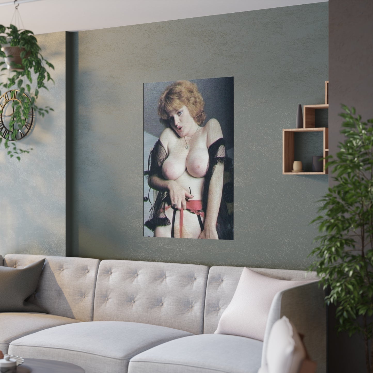 Satin Posters (210gsm) Retro Pornstar Lisa De Leeuw Nude