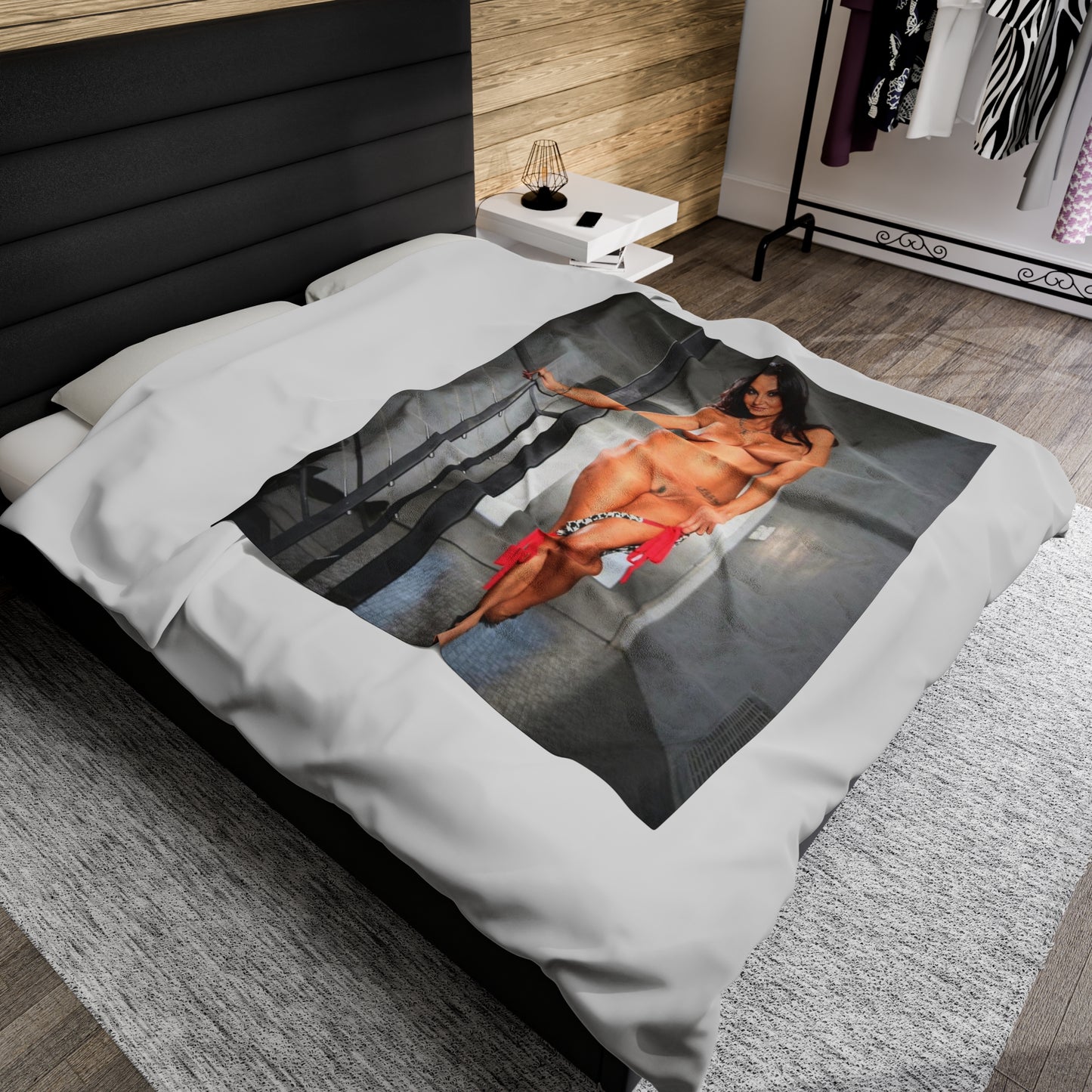 Velveteen Plush Blanket Ava Addams Nude