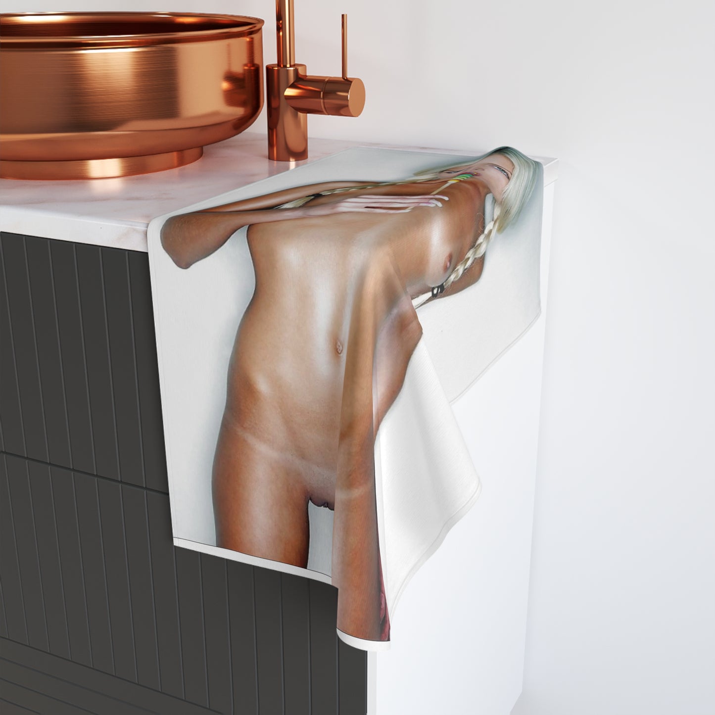 Hand Towel Franziska Facella Pigtails Nude