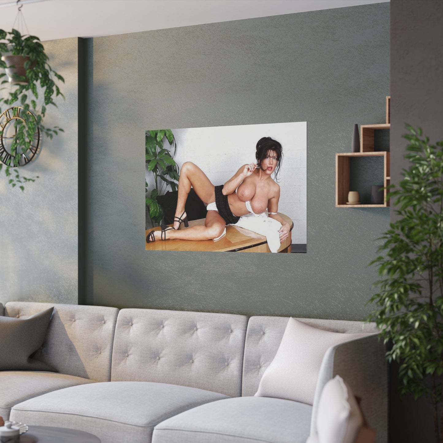 Satin Posters (210gsm) Retro Pornstar Holly Body Nude