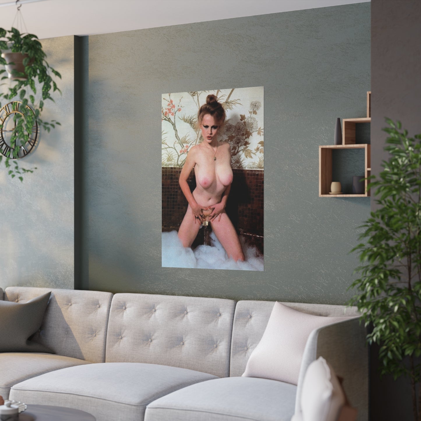 Satin Posters (210gsm) Retro Pornstar Lisa De Leeuw Nude
