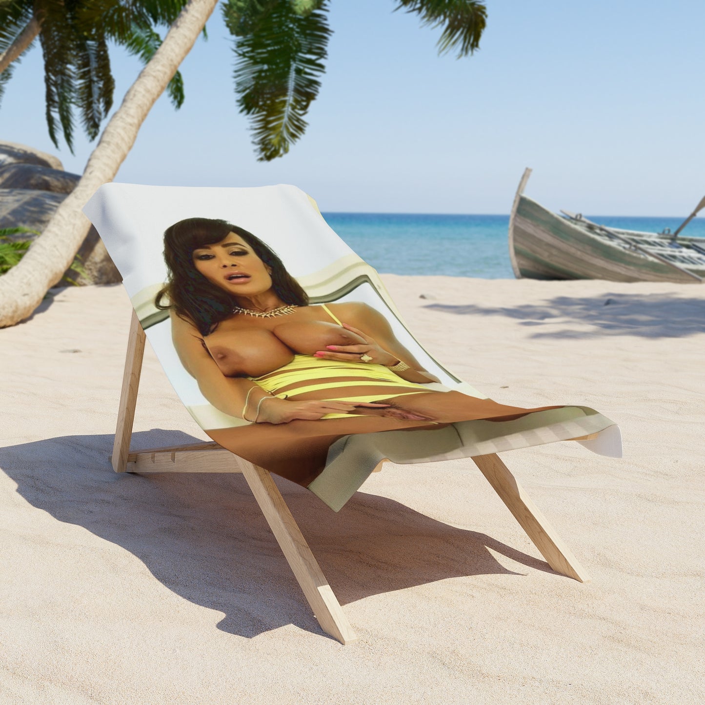 Beach Towel Lisa Ann Nude