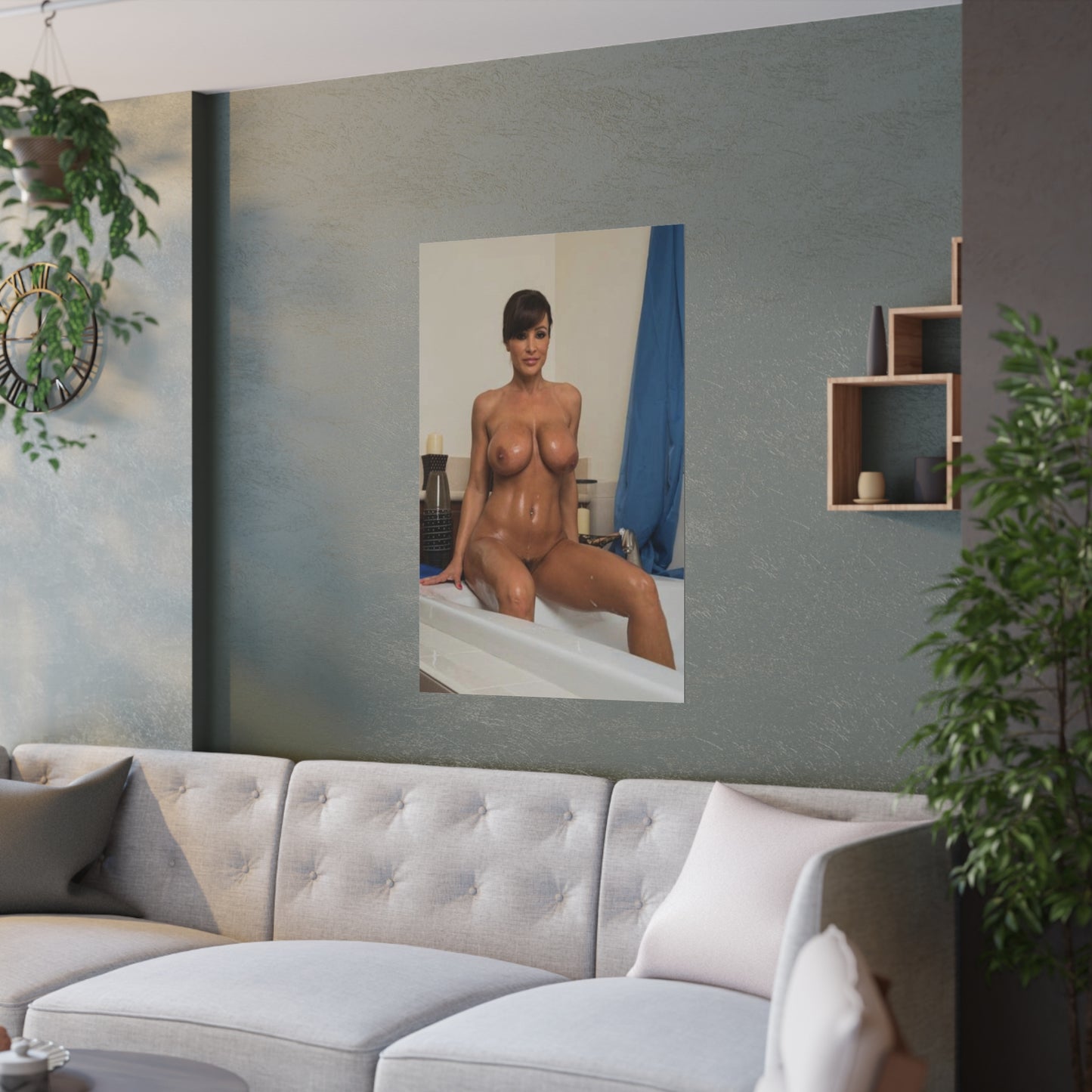 Satin Posters (210gsm) Pornstar Lisa Ann Nude