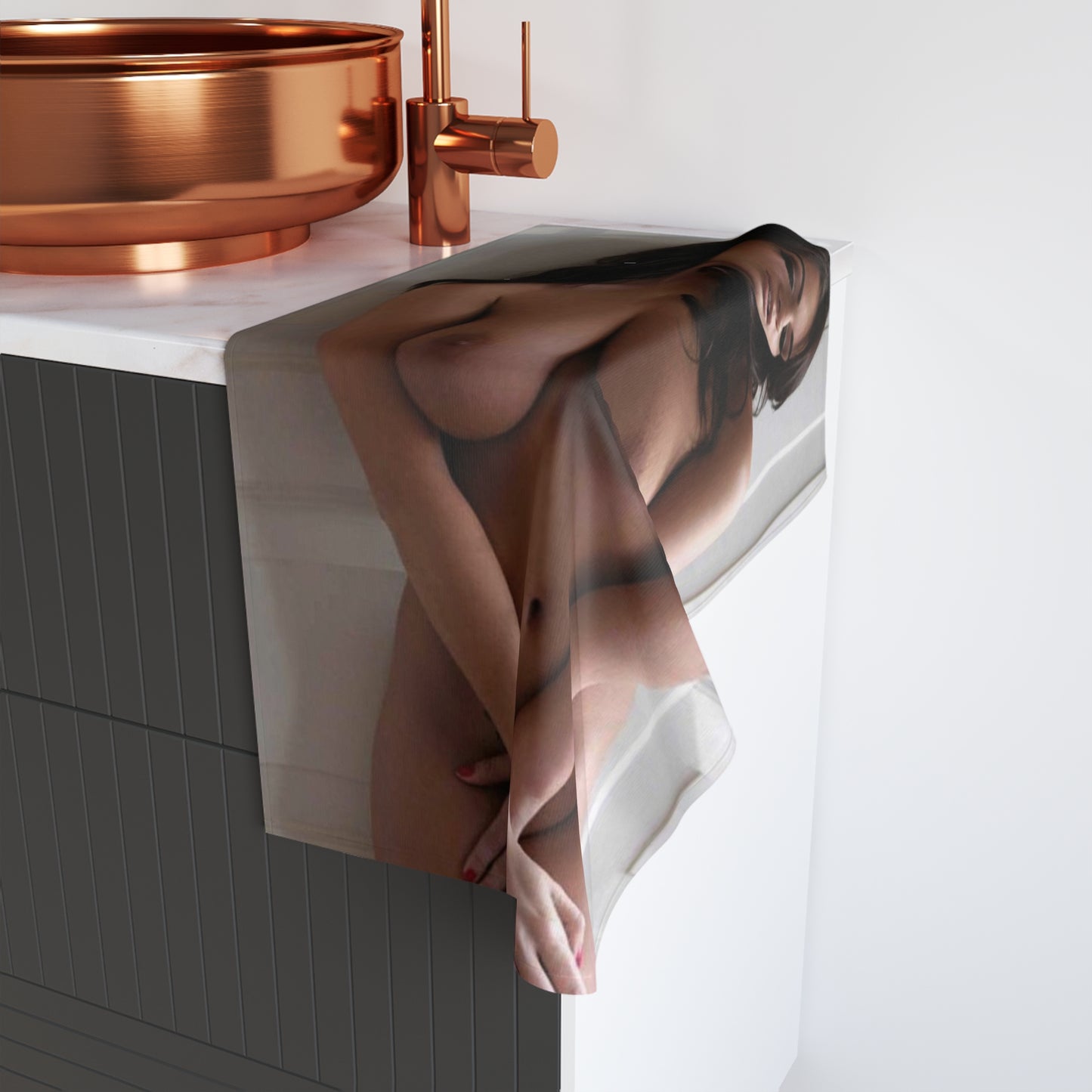 Hand Towel Sexy Natural Nude