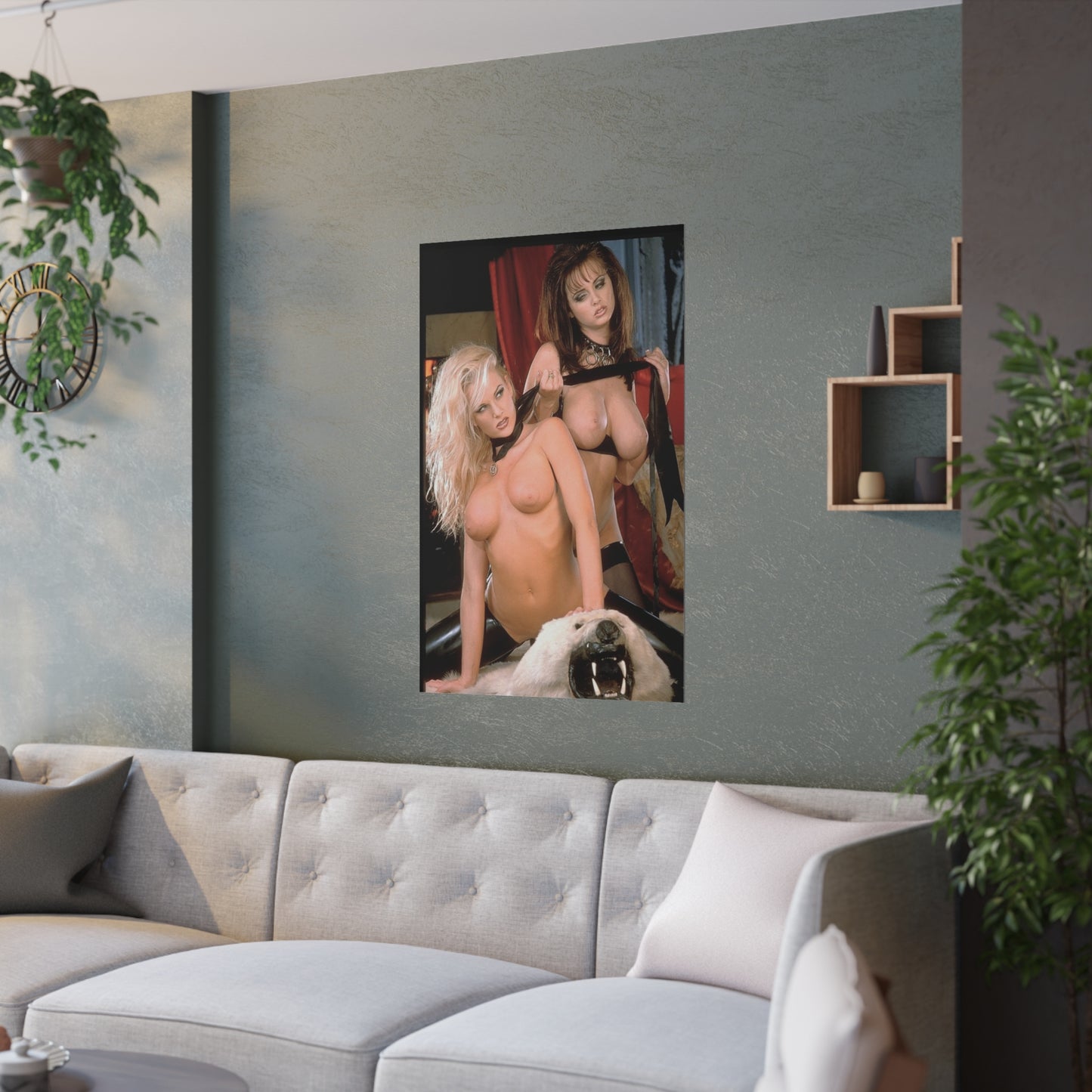 Satin Posters (210gsm) Pornstar Nikki Tyler and Stacey Nude
