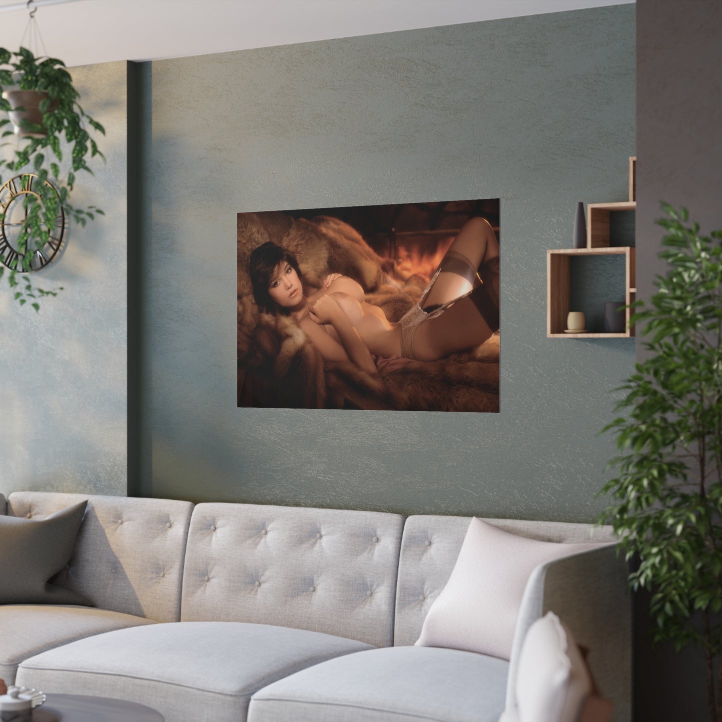 Satin Posters (210gsm) Playboy Playmate February 1984 Justine Greiner