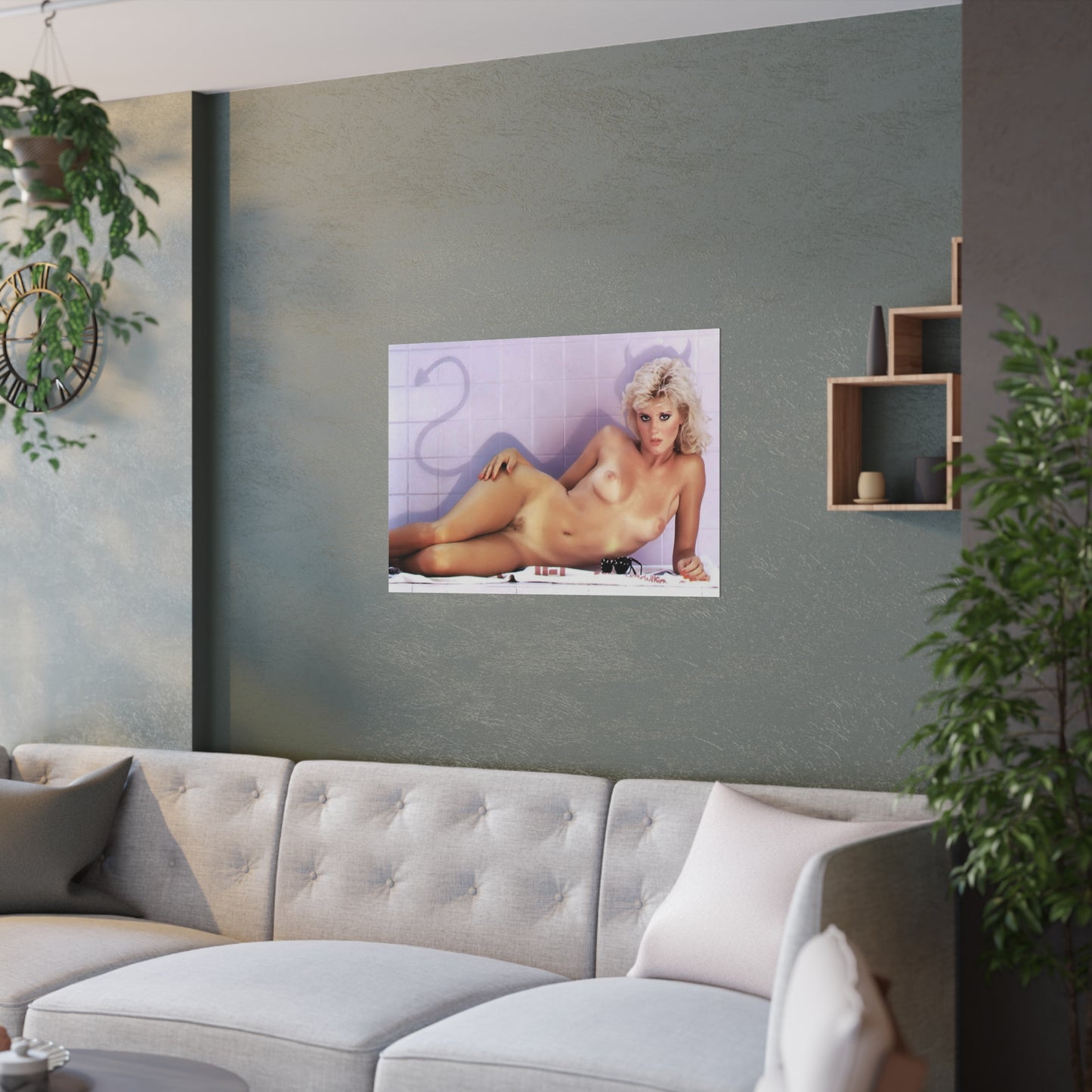 Satin Posters (210gsm) Retro Porn Star Ginger Lynn Nude