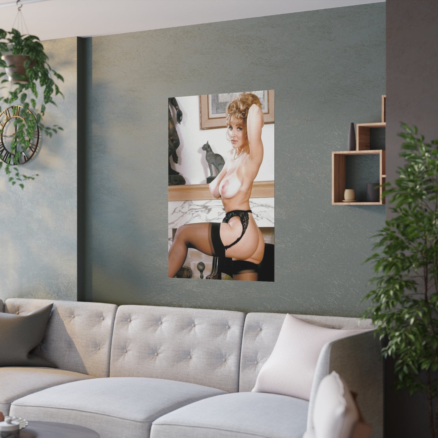 Satin Posters (210gsm) Retro Adult Star Danni Ashe Nude