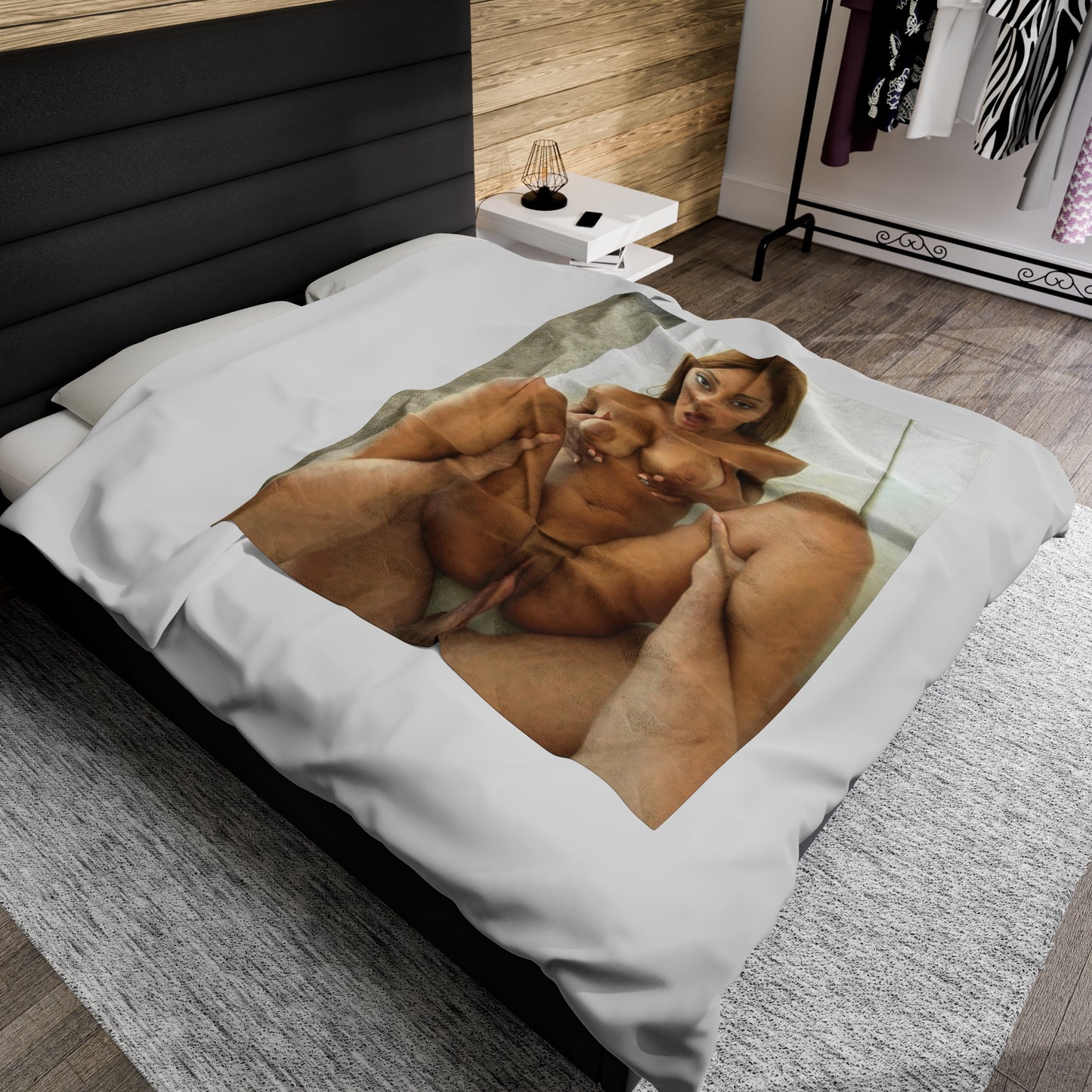 Velveteen Plush Blanket Pornstar POV Nude Naked