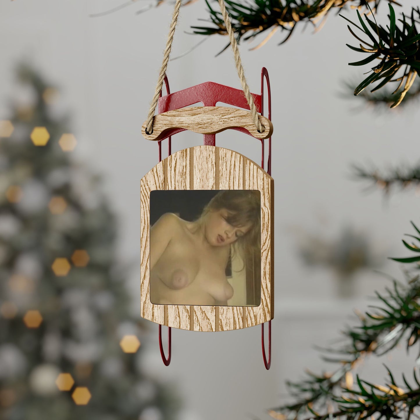 Sled Ornaments Traci Lords Nude