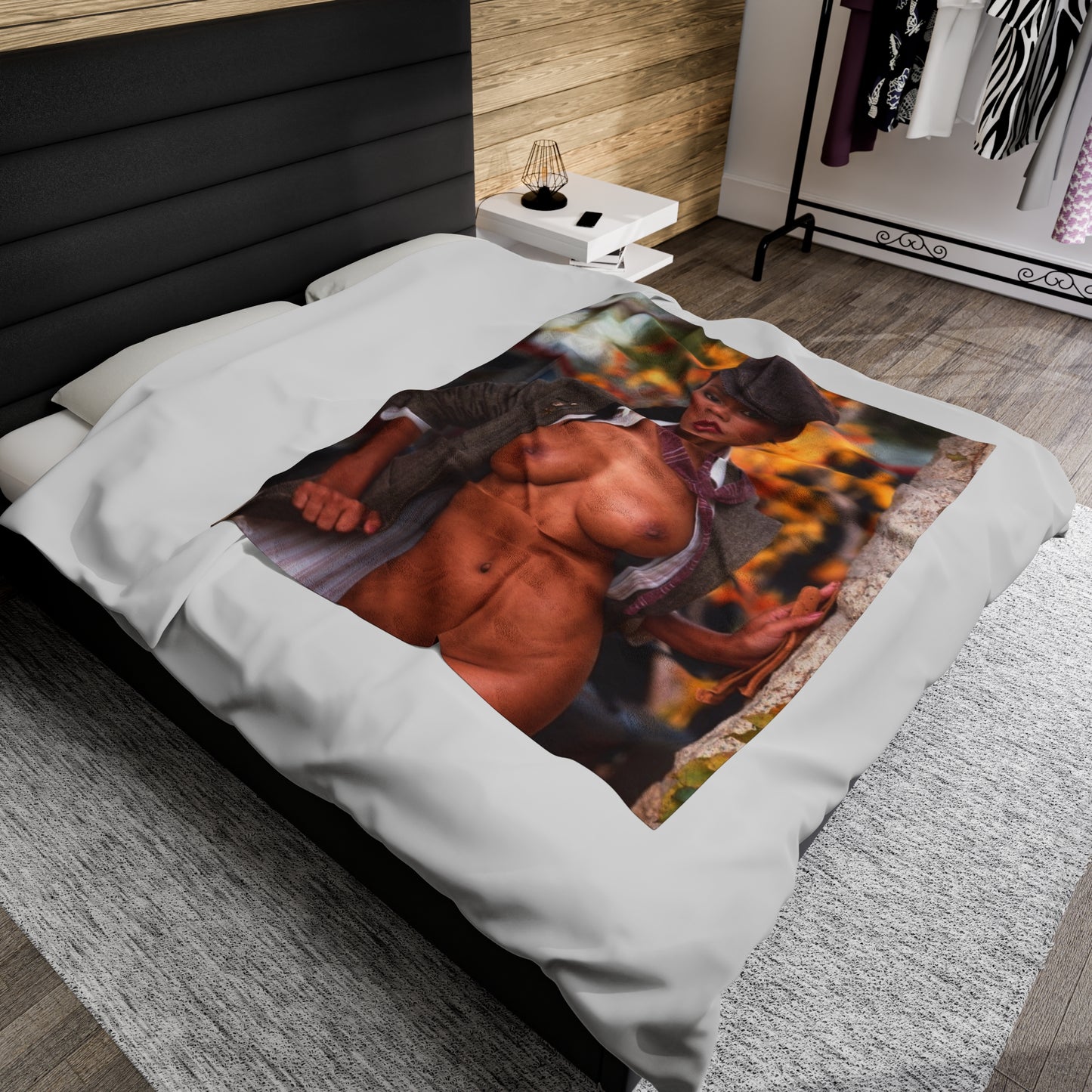 Velveteen Plush Blanket Playboy Playmate September 1985 Venice Kong