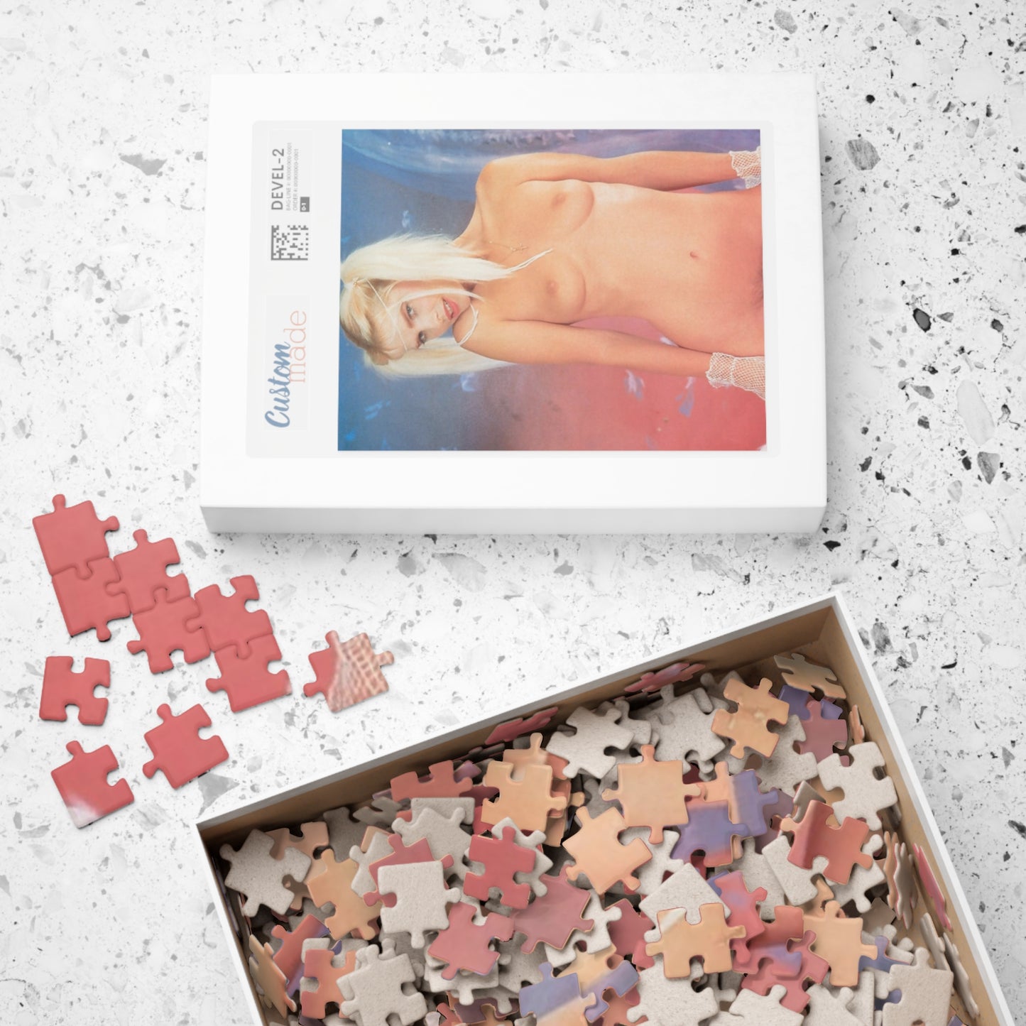 Puzzle (110, 252, 500, 1014-pc) Retro Porn Star Cicciolina (Ilona Staller) Nude