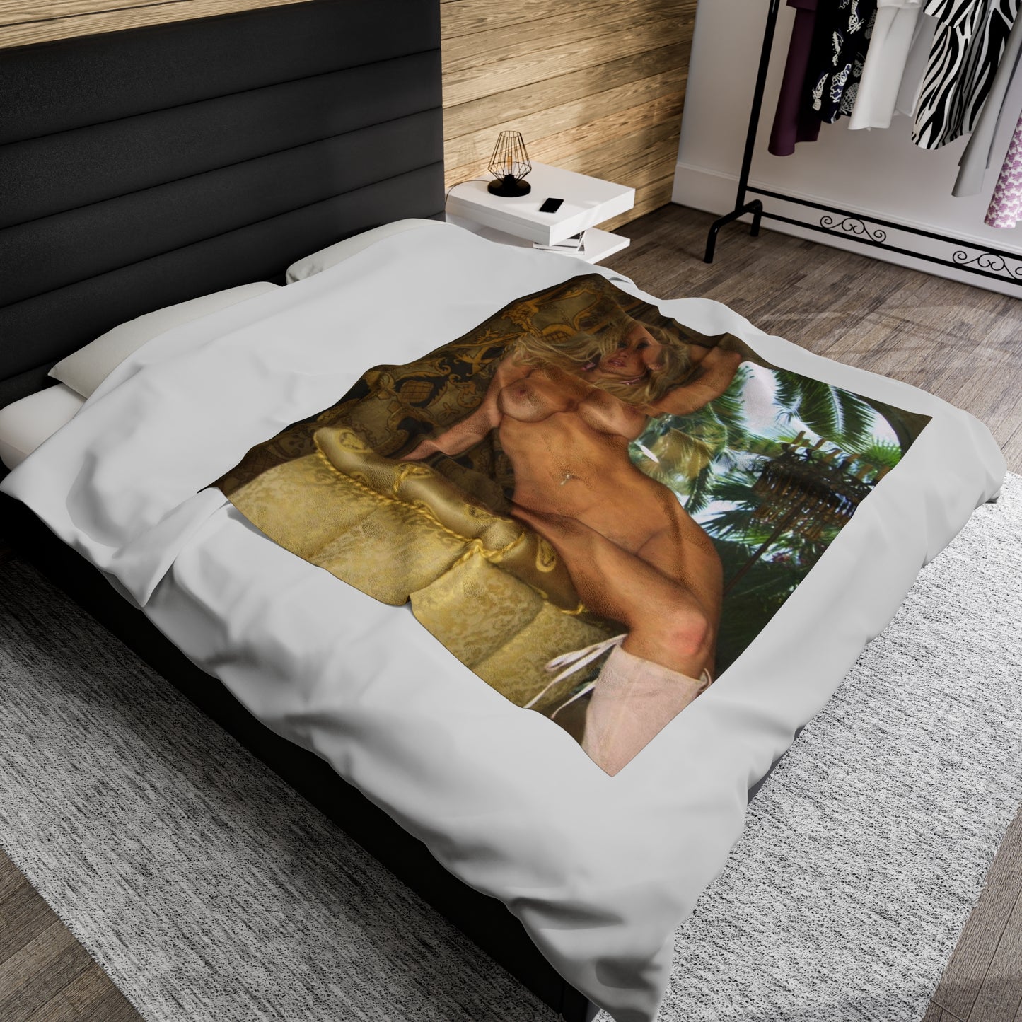 Velveteen Plush Blanket Pornstar Jenna Jameson Nude