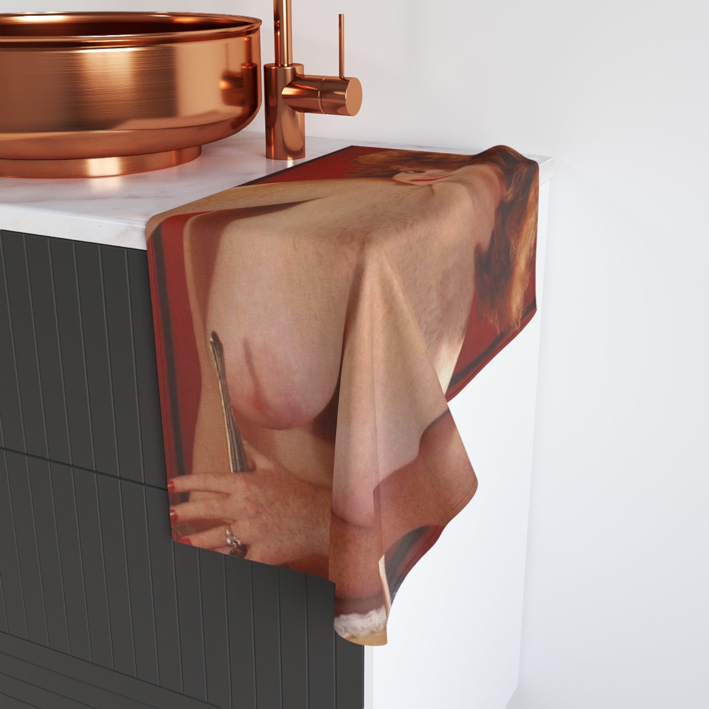 Hand Towel Retro Pornstar Lisa De Leeuw Nude