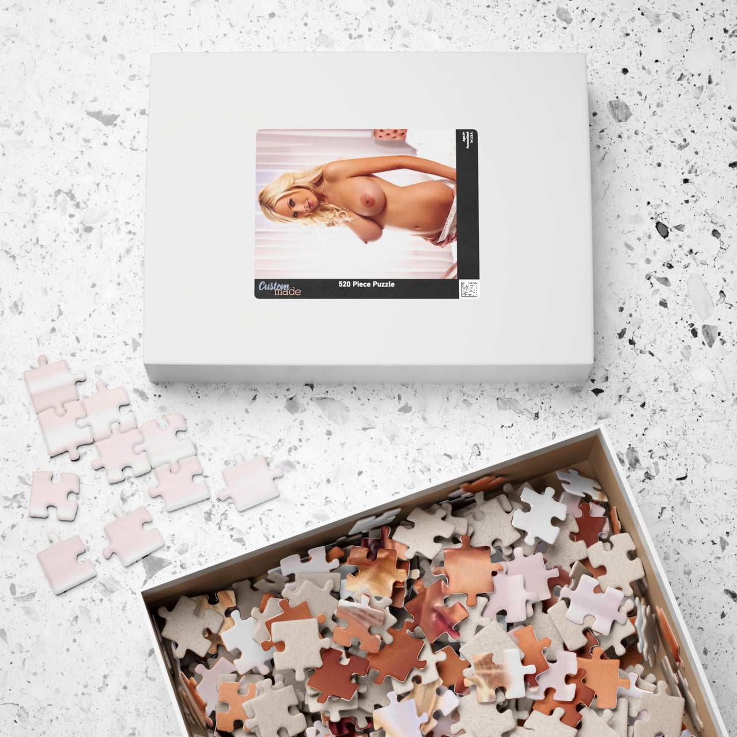 Puzzle (110, 252, 520, 1014-piece) Large Natural Breasts