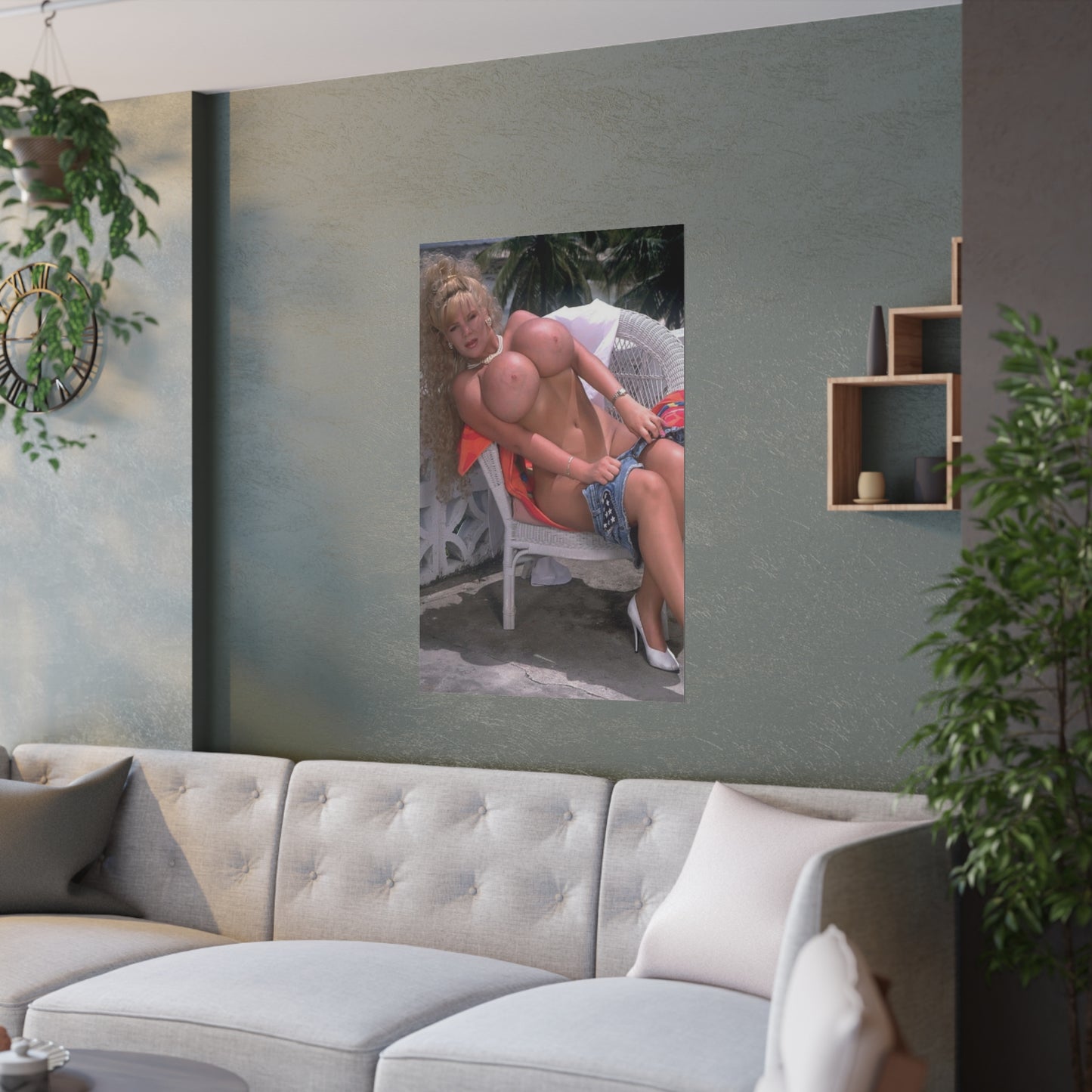 Satin Posters (210gsm) Busty Candy Cantaloupes Nude