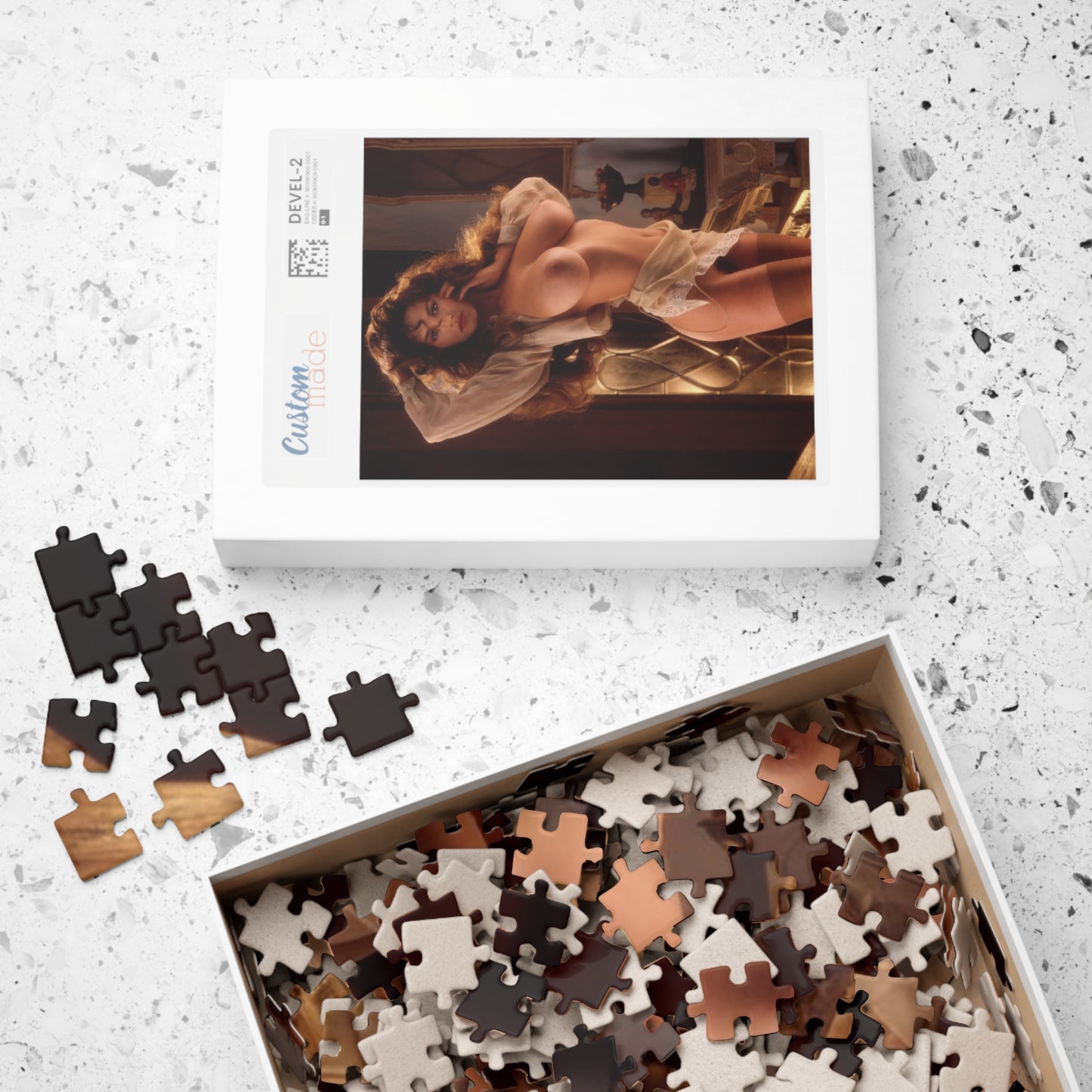 Puzzle (110, 252, 500, 1014-piece) Playboy Playmate December 1989 Petra Verkaik