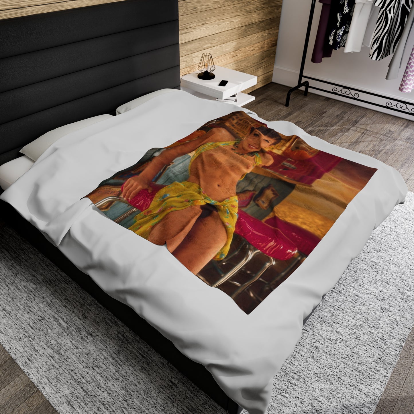 Velveteen Plush Blanket Playboy Playmate July 1997 Daphnee Lynn Duplaix