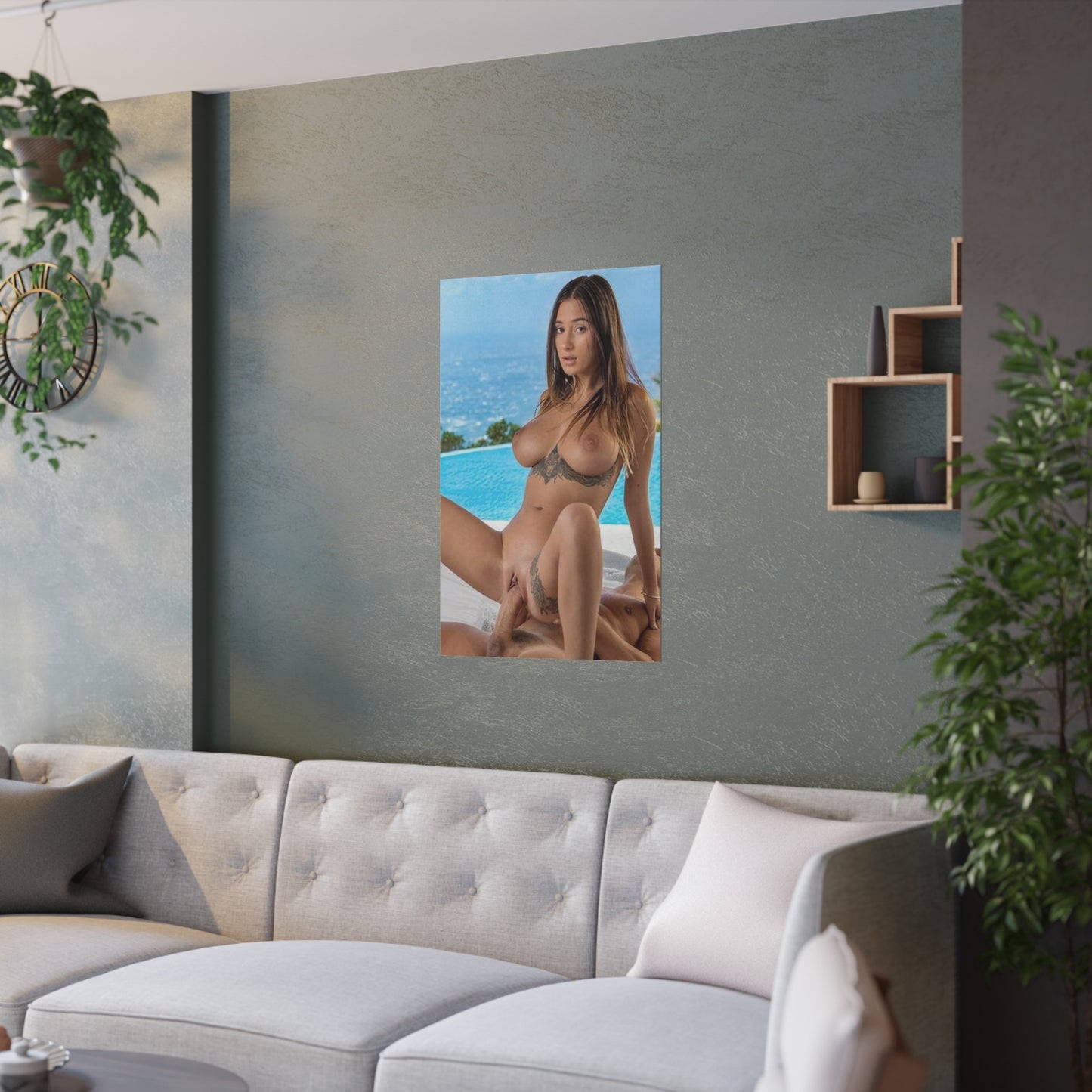 Satin Posters (210gsm) Natural Tits Liya Silver