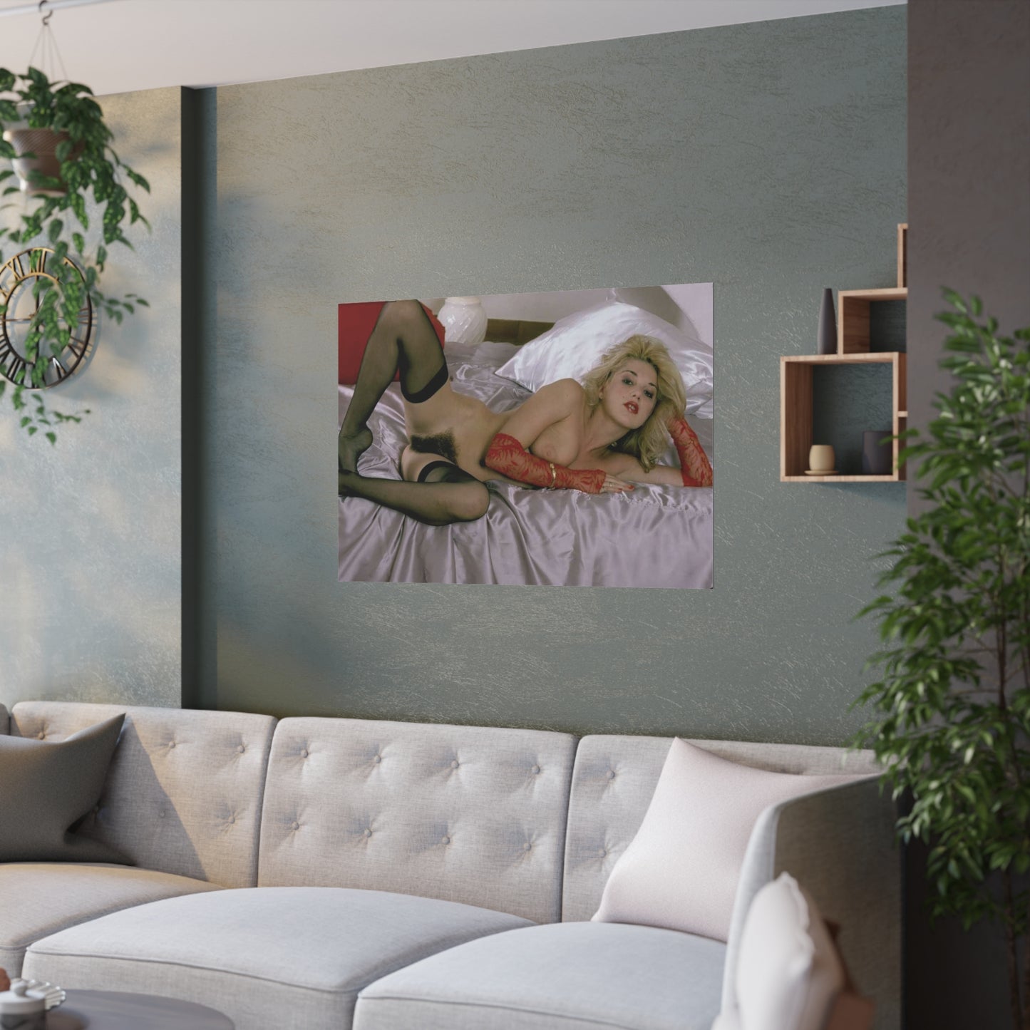 Satin Posters (210gsm) Retro French Porn Star Marilyn Jess
