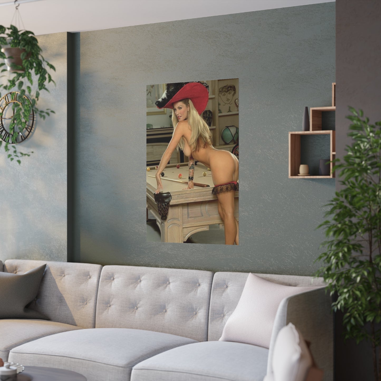 Satin Posters (210gsm) Retro Adult Star Janine Lindenmulder Nude