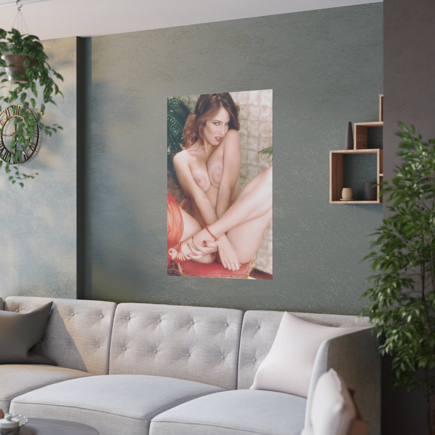 Satin Posters (210gsm) Retro 80s Adult Star Nude
