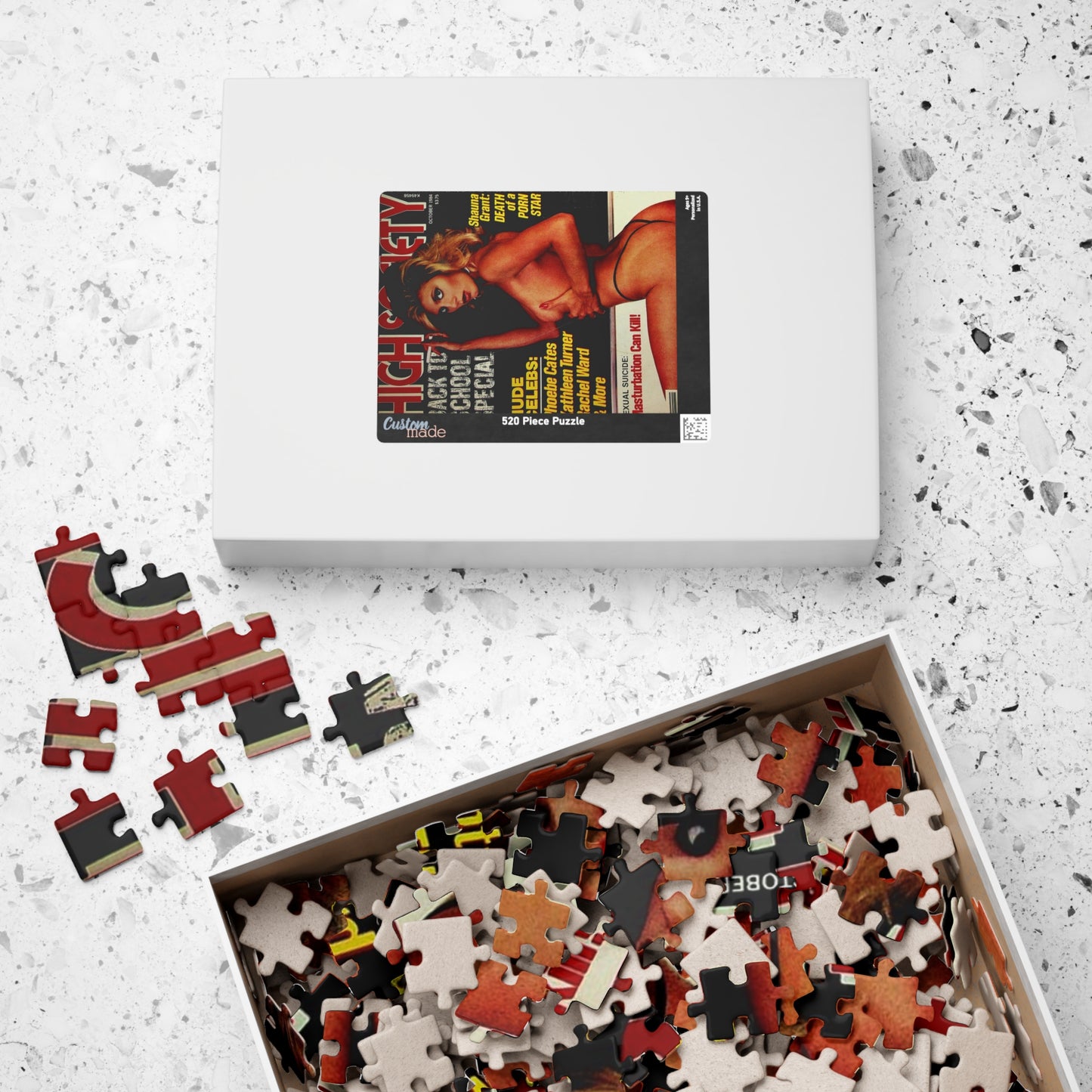 Puzzle (110, 252, 500, 1014-piece) Retro Pornstar Shauna Grant Nude