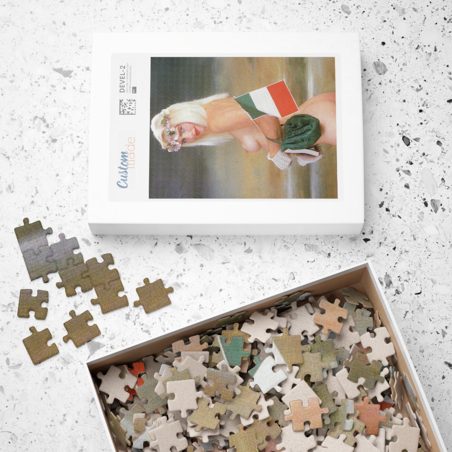 Puzzle (110, 252, 500, 1014-pc) Retro Porn Star Cicciolina (Ilona Staller) Nude