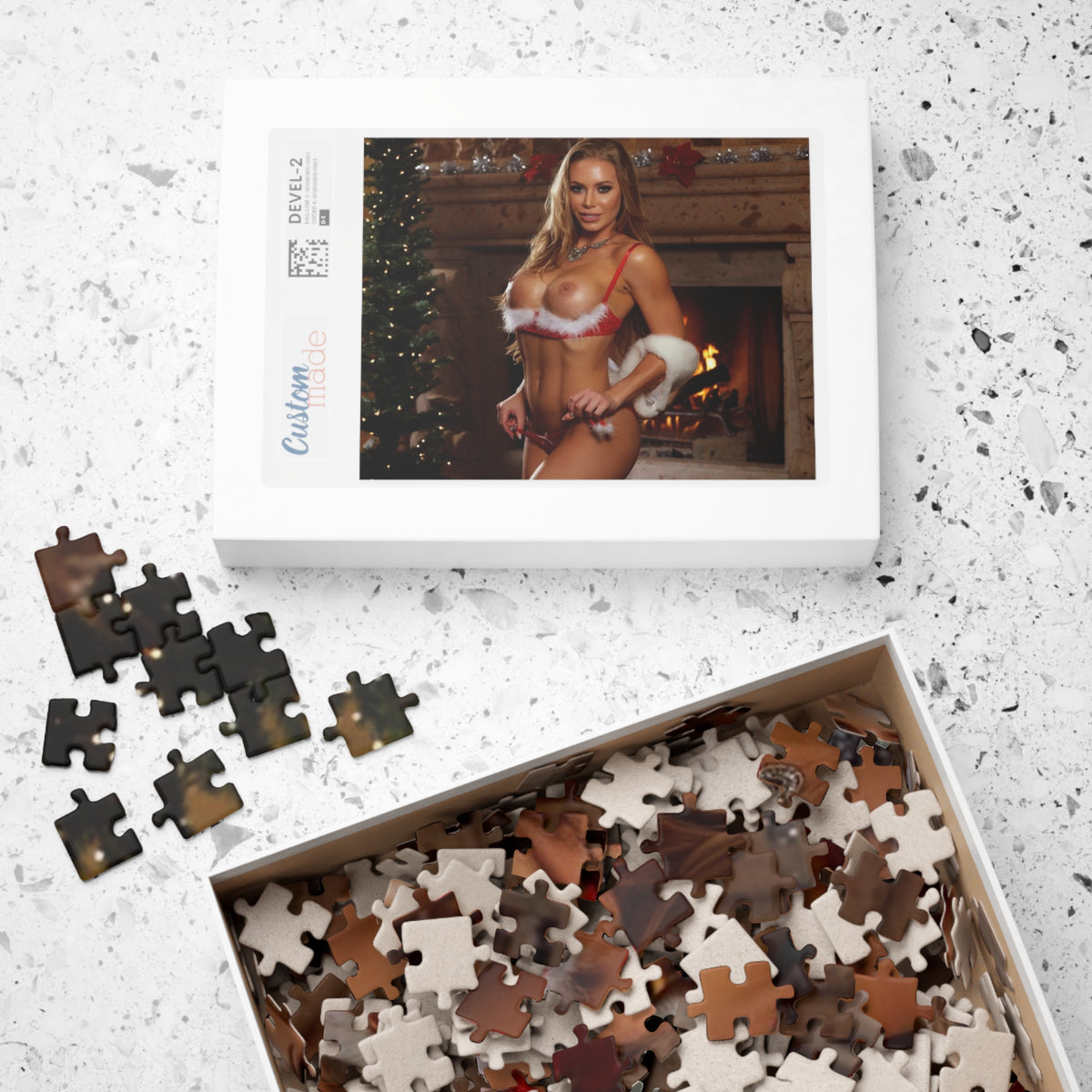 Puzzle (110, 252, 500, 1014-piece) Pornstar Nicole Aniston Nude Christmas