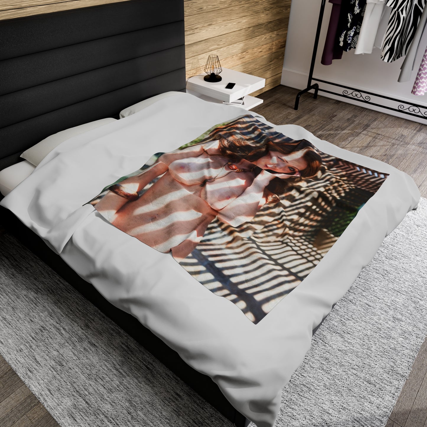 Velveteen Plush Blanket Penthouse Pet September 2011 Emily Addison