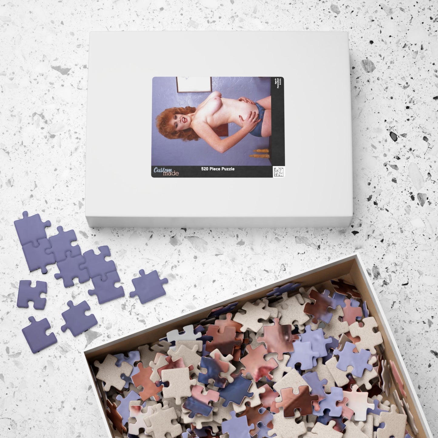 Puzzle (110, 252, 520, 1014-piece) Retro Pornstar Lisa De Leeuw Nude