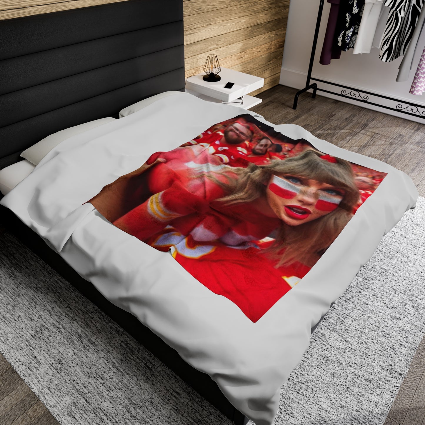 Velveteen Plush Blanket Taylor Swift AI Nudes