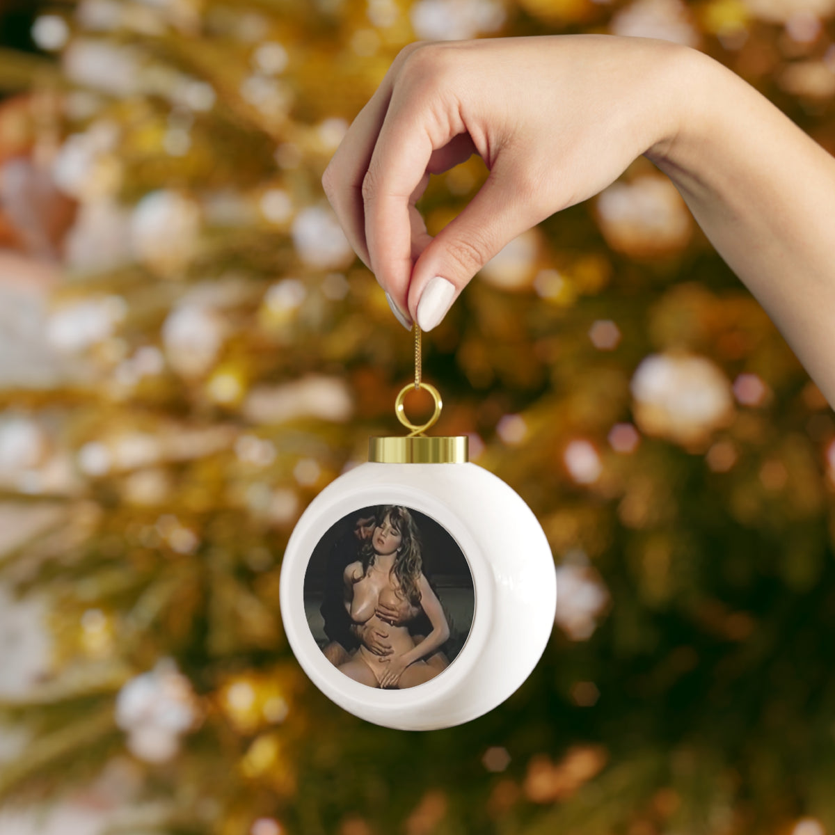Christmas Ball Ornament Traci Lords Nude Retro Porn Star
